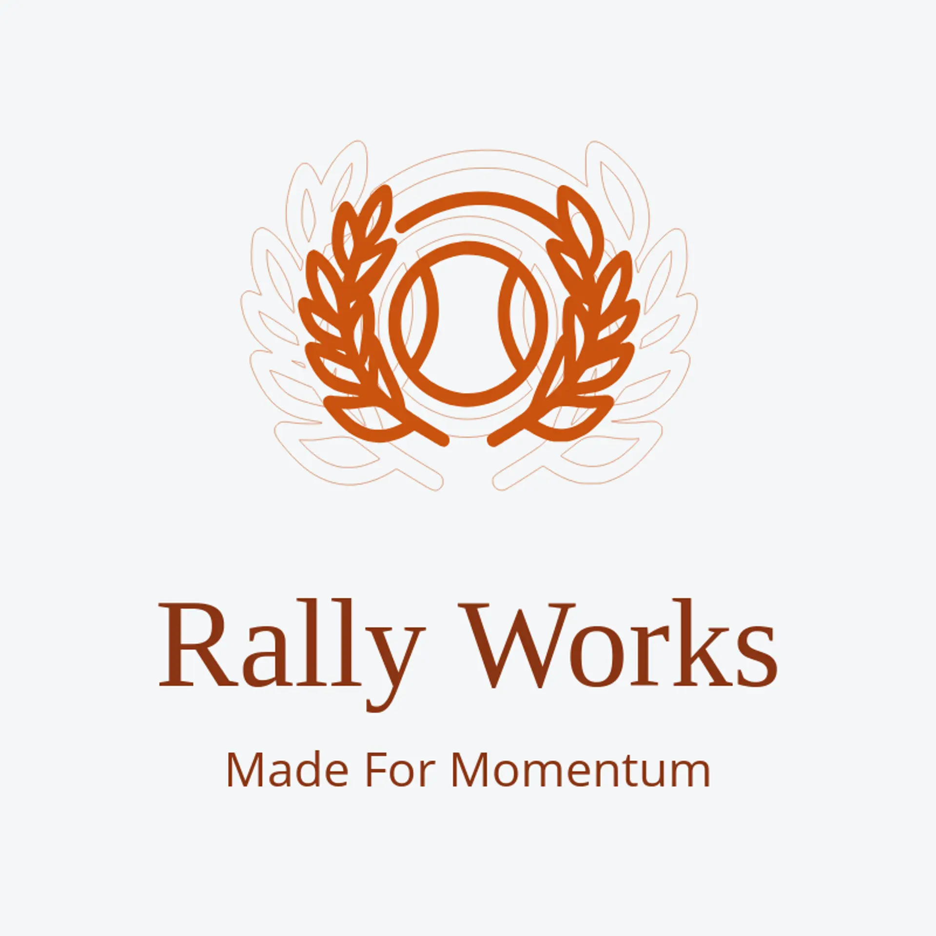 Rally Works logo for tennis