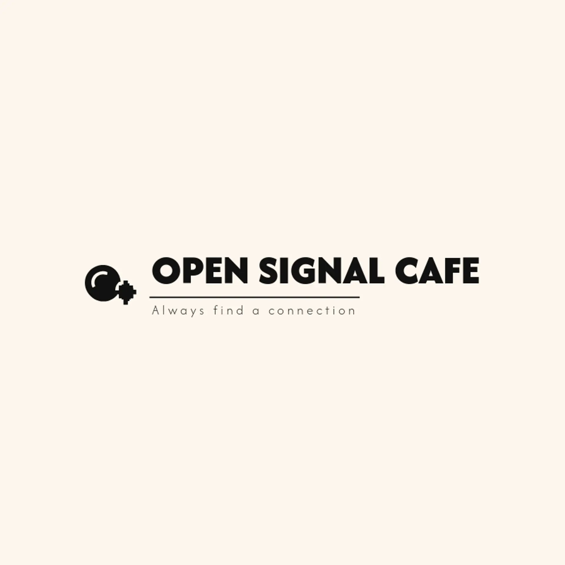 Open Signal Cafe logo for cyber cafe