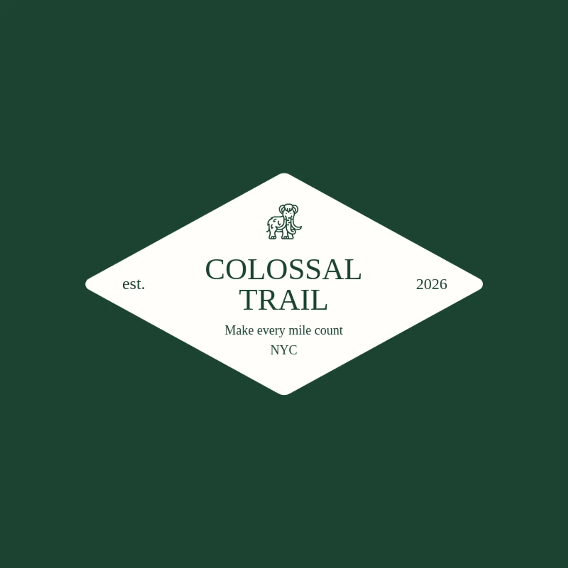 Colossal Trail logo for mammoth