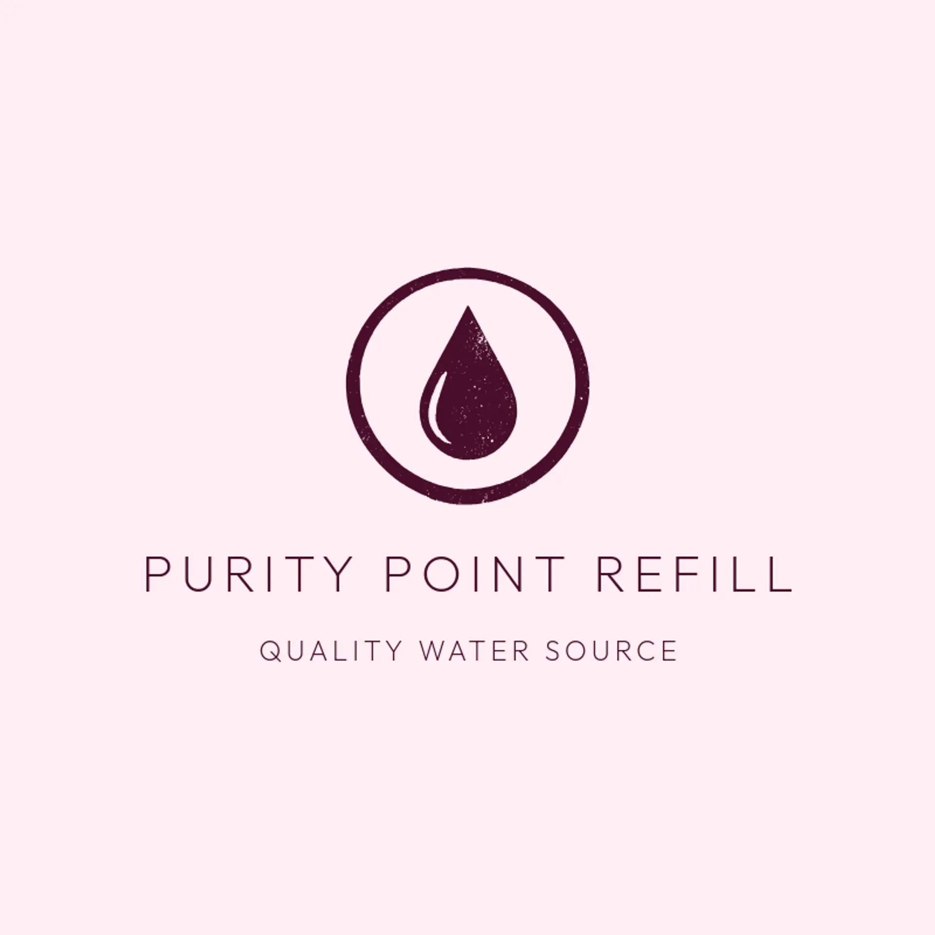 Purity Point Refill logo for water refilling station