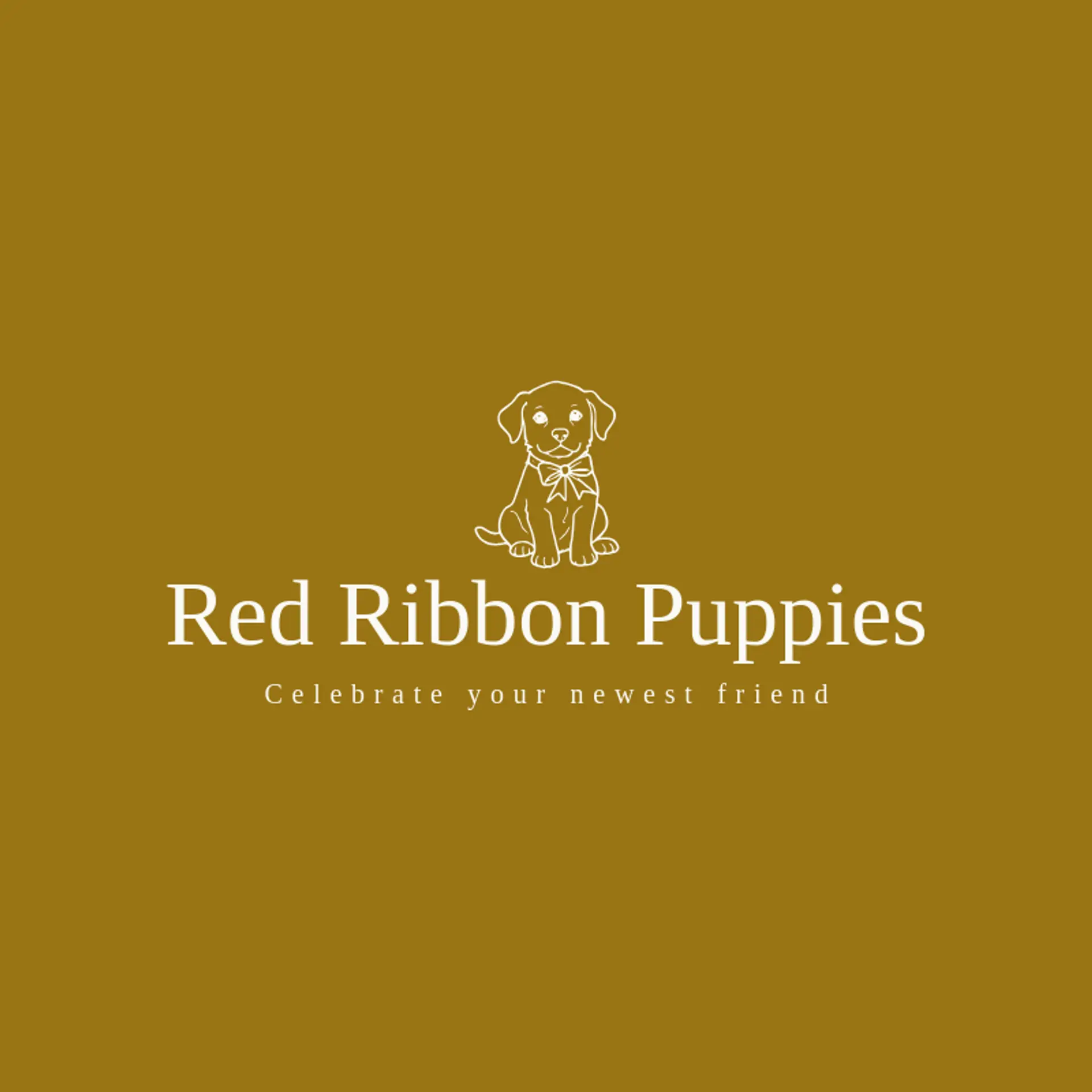 Red Ribbon Puppies logo for puppy