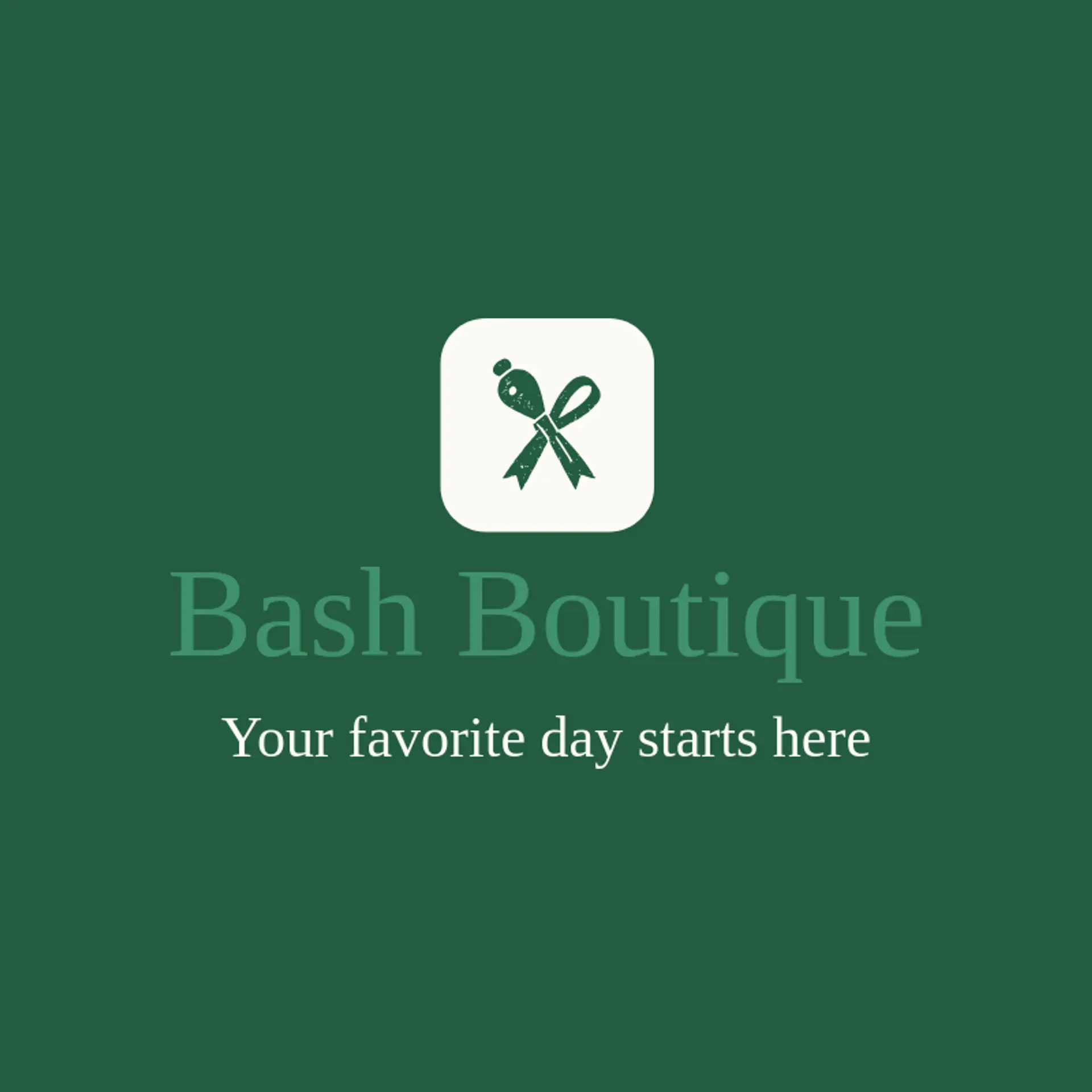Bash Boutique logo for party rental