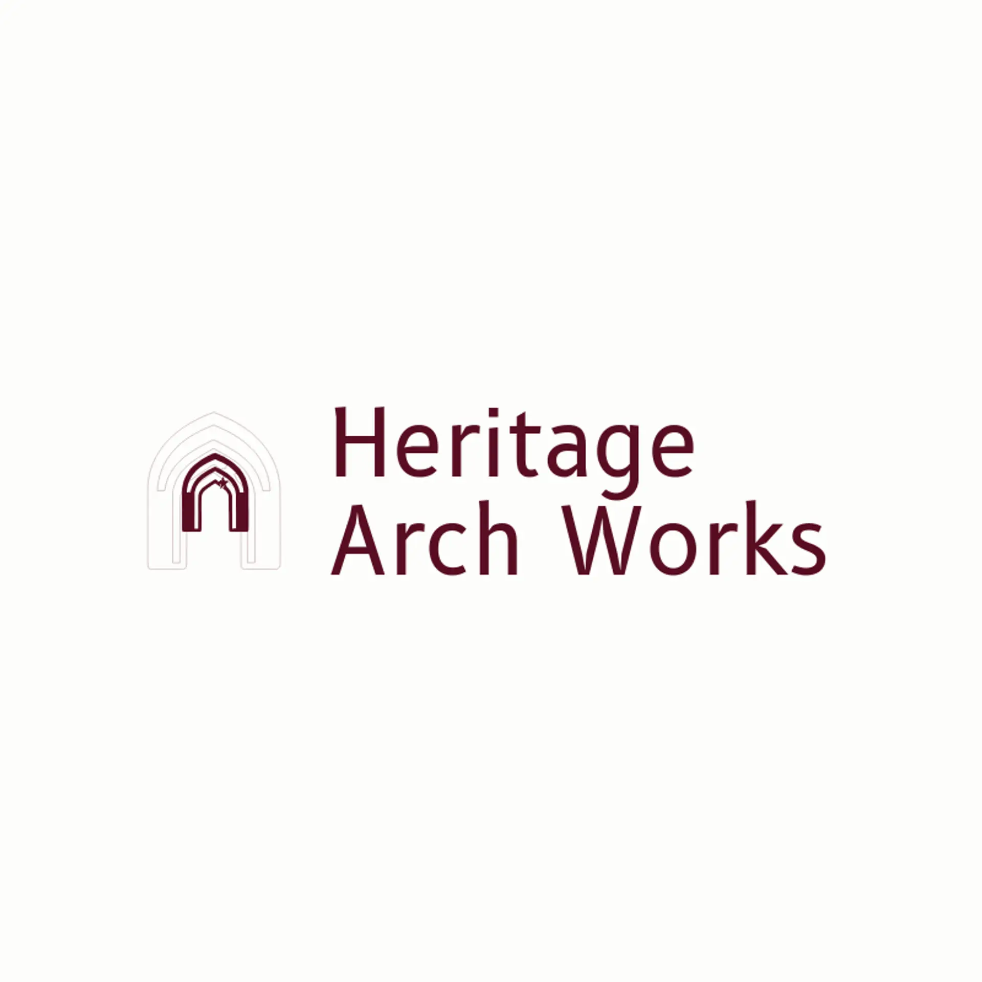 Heritage Arch Works logo for arabic