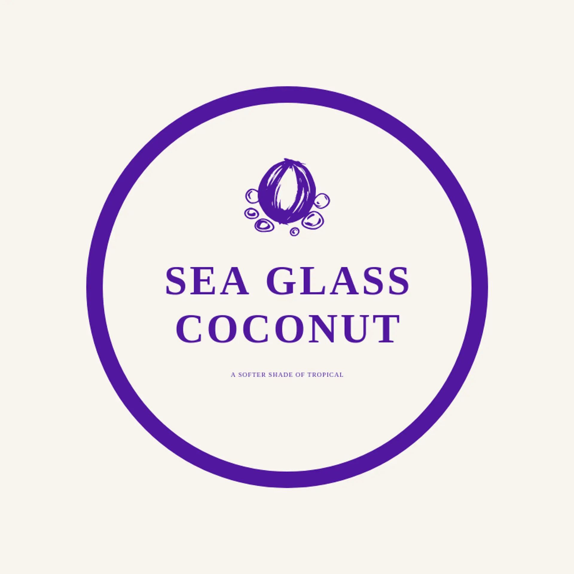 Sea Glass Coconut logo for coconut
