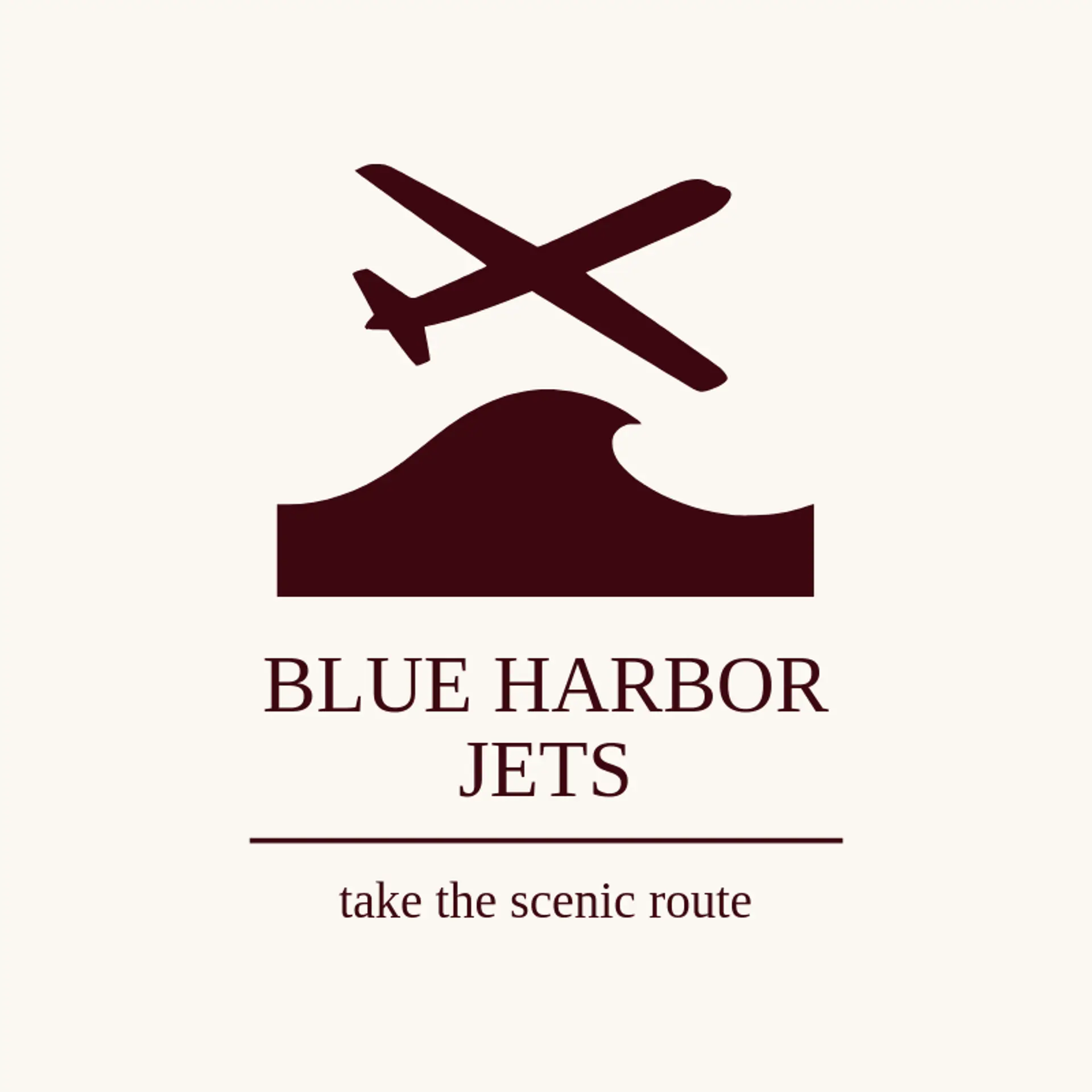 Blue Harbor Jets logo for plane