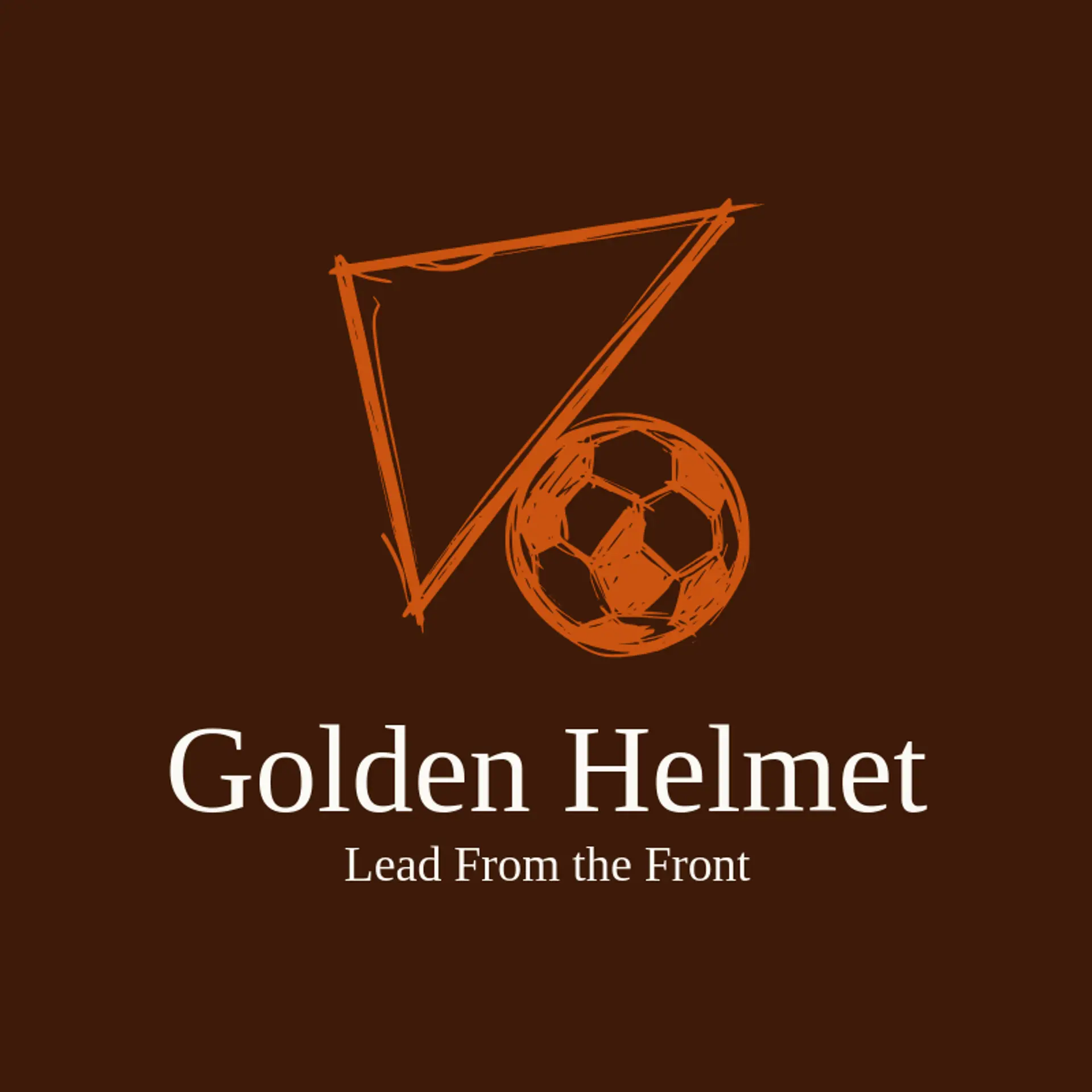 Golden Helmet logo for american football