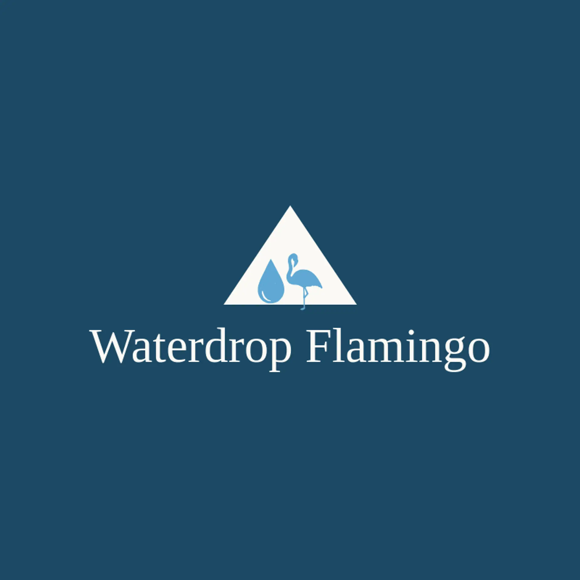 Waterdrop Flamingo logo for flamingo
