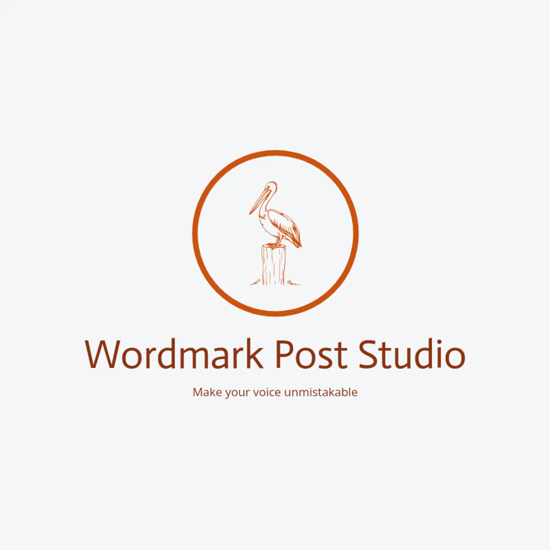 Wordmark Post Studio logo for post