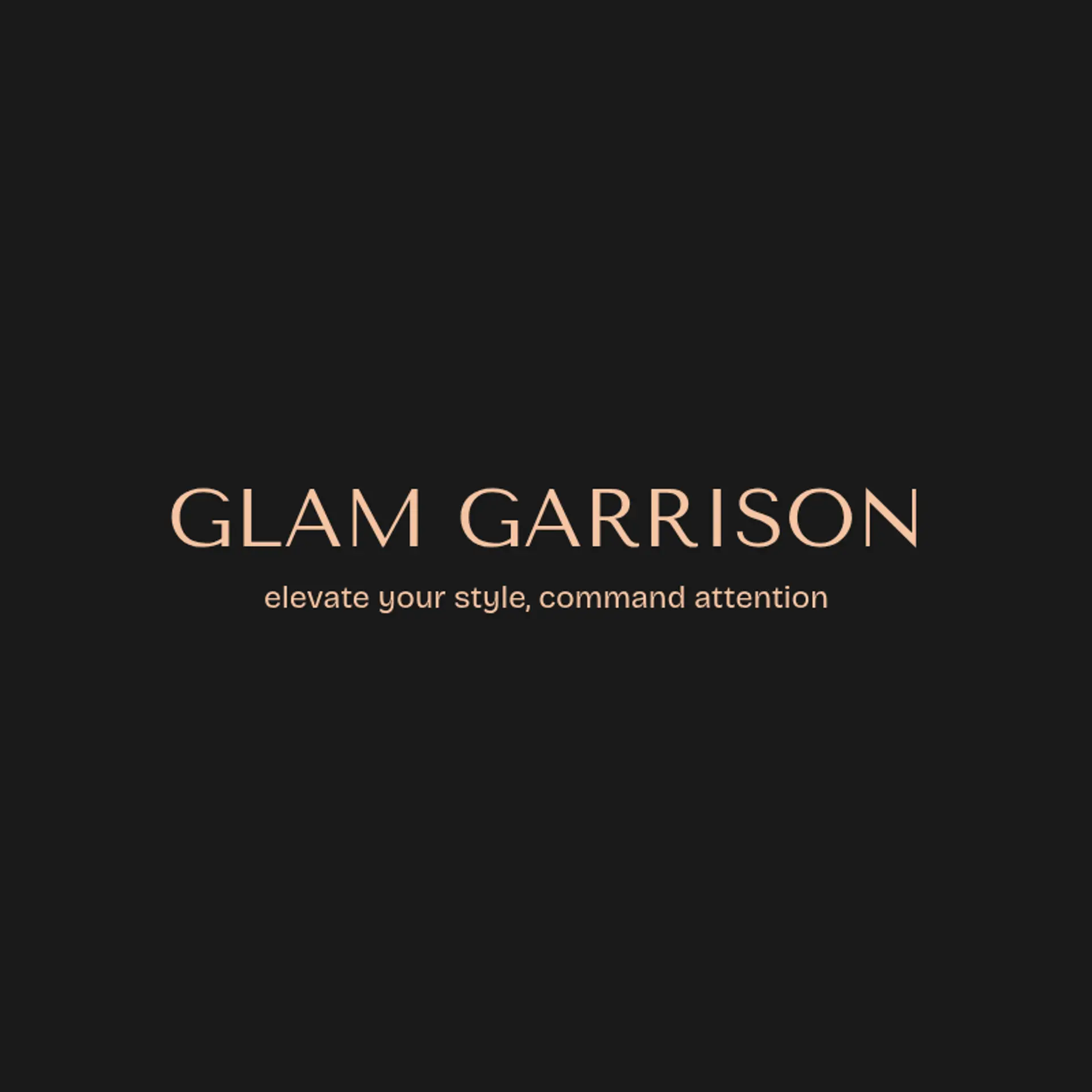 Glam Garrison logo for fashion company