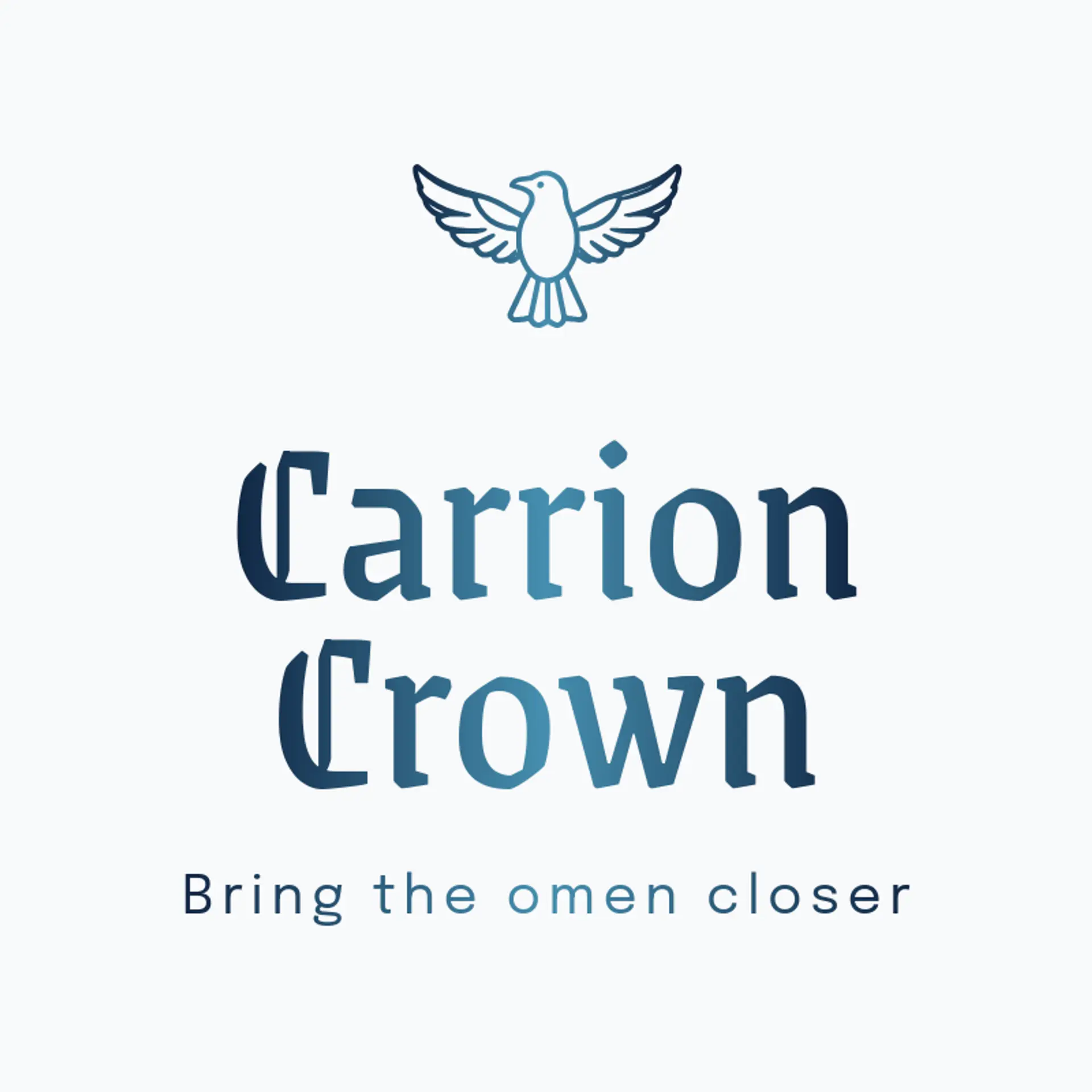 Carrion Crown logo for death metal
