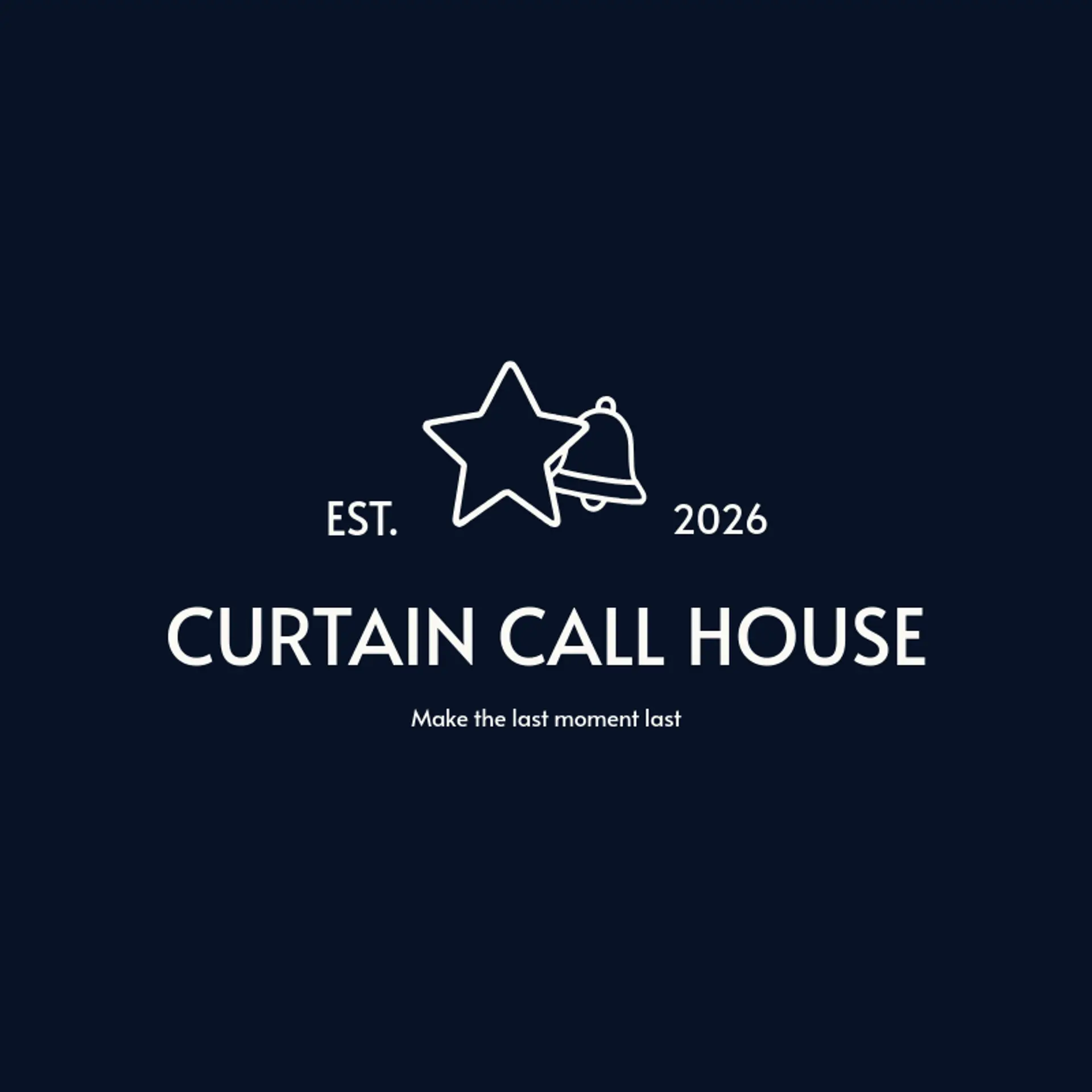 Curtain Call House logo for theater
