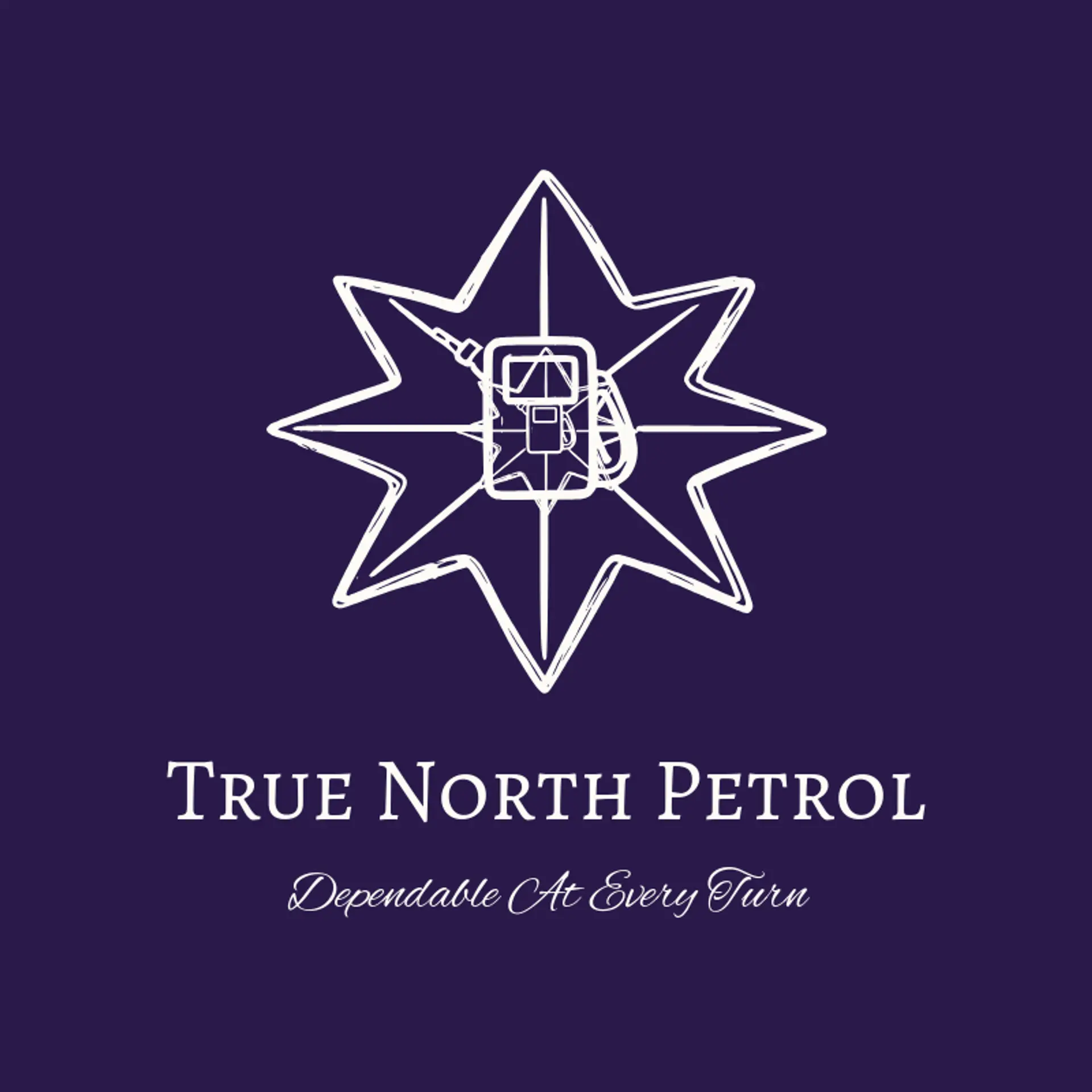 True North Petrol logo for gas station
