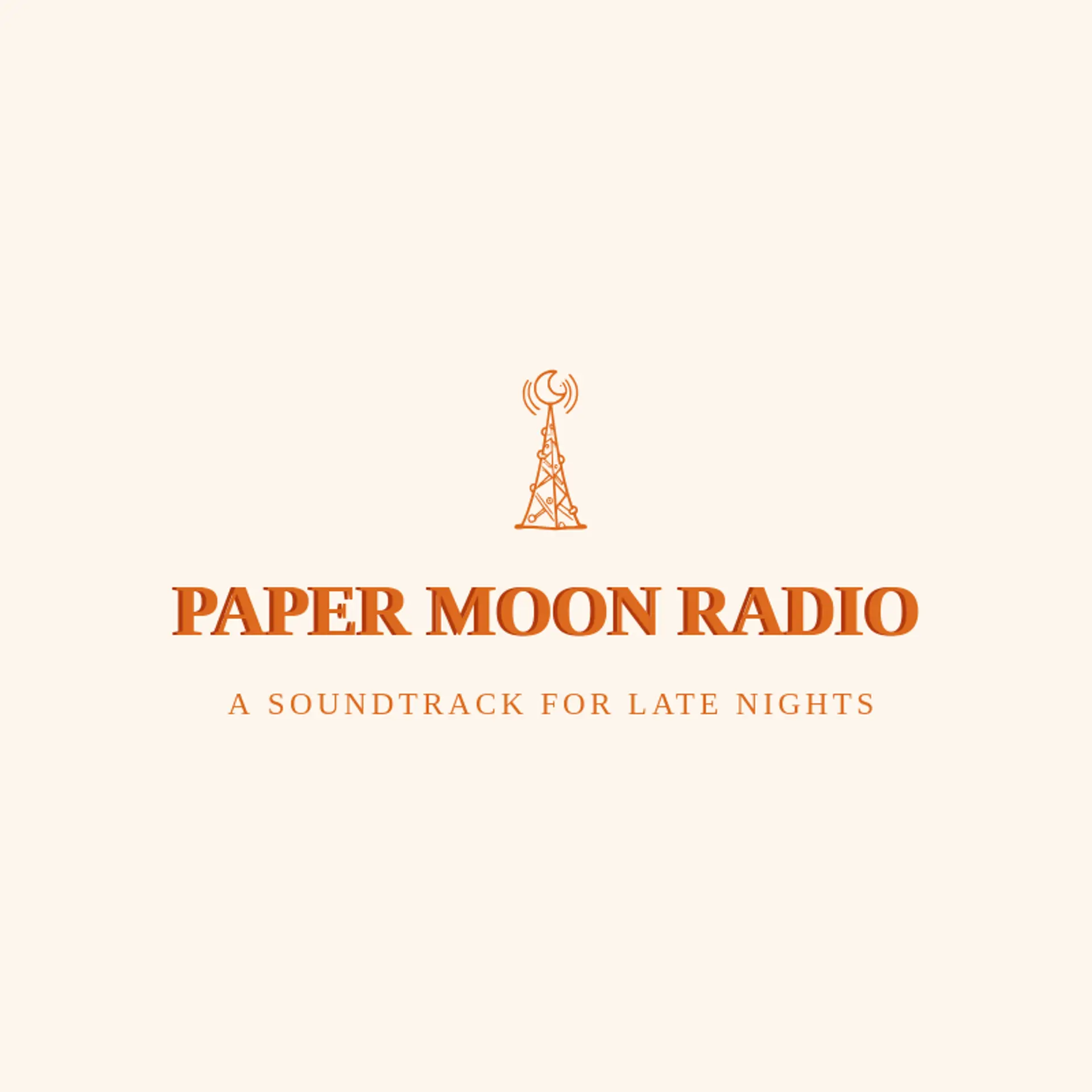 Paper Moon Radio logo for radio station