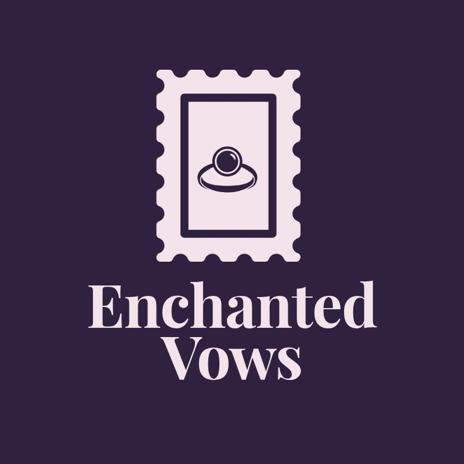 Enchanted Vows logo for wedding service