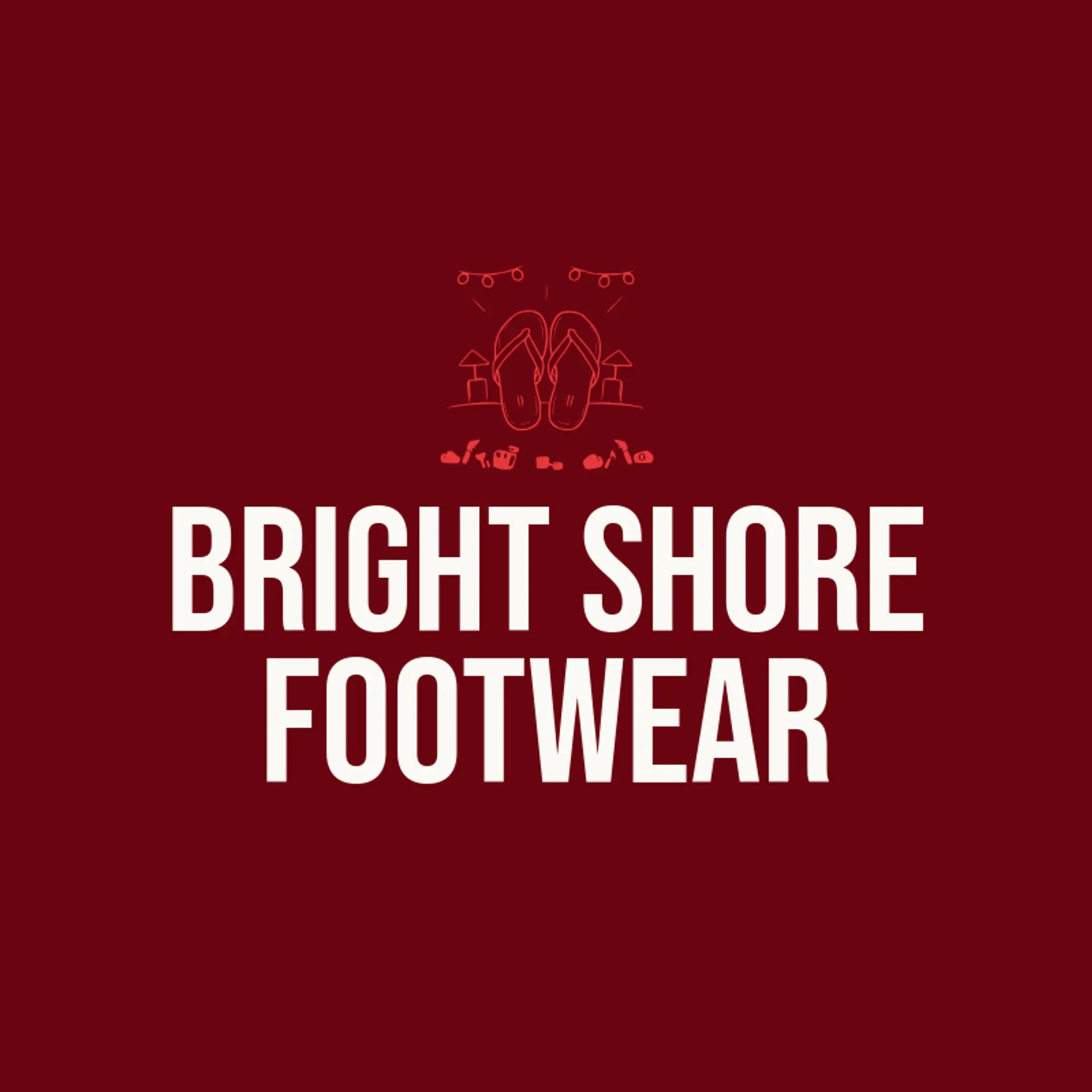 Bright Shore Footwear logo for sandals