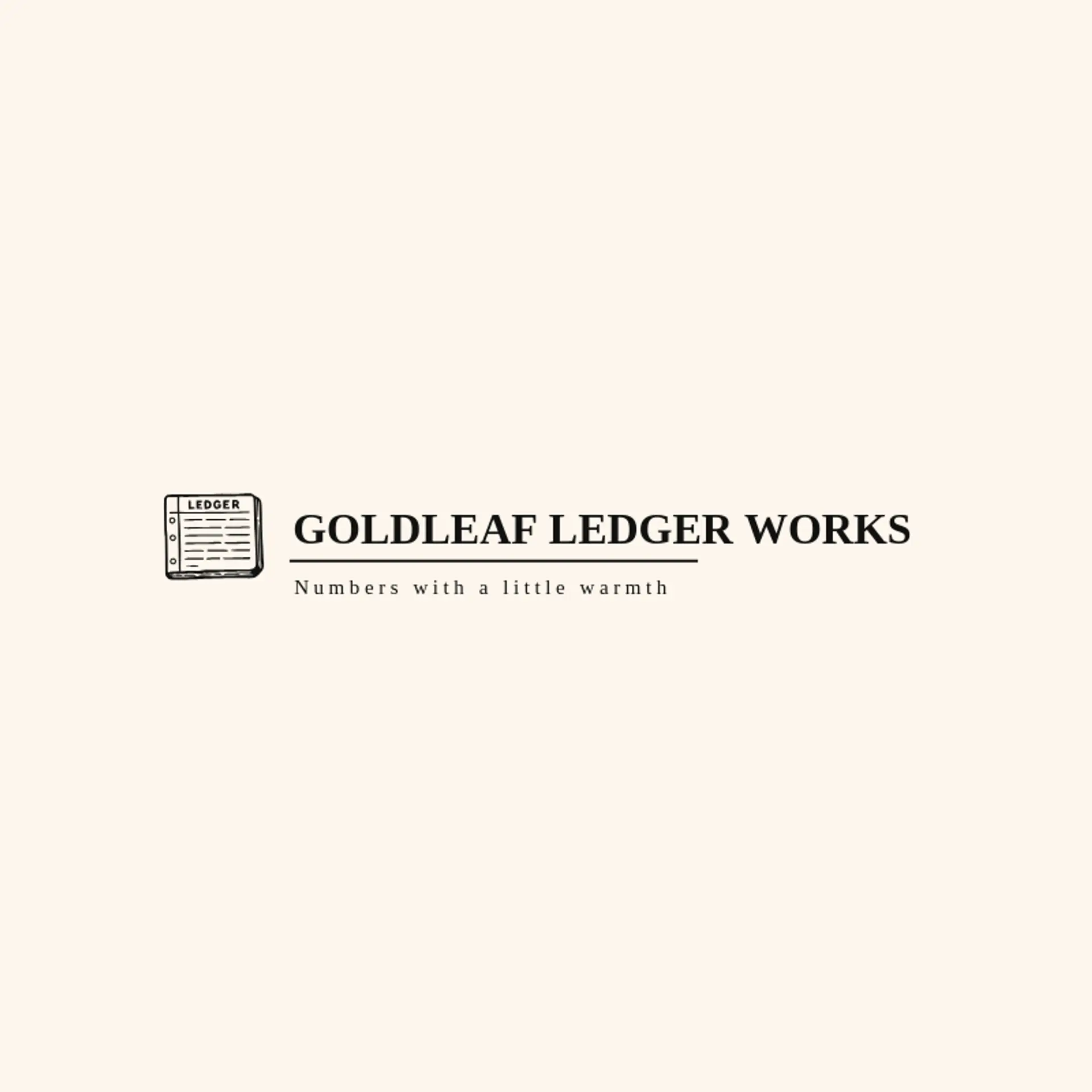 Goldleaf Ledger Works logo for ledger