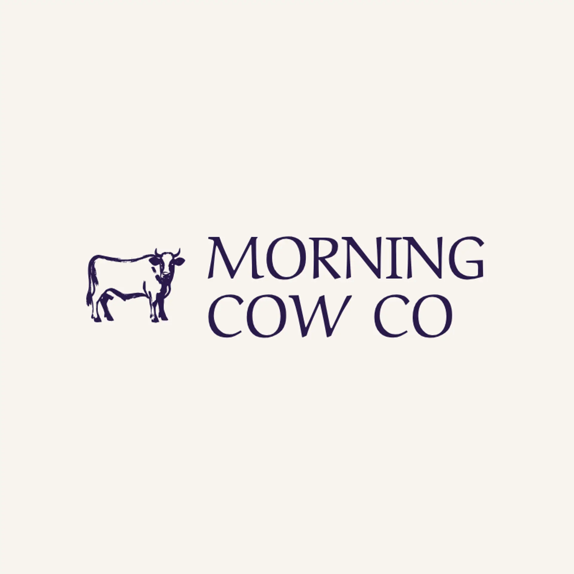 Morning Cow Co logo for milk