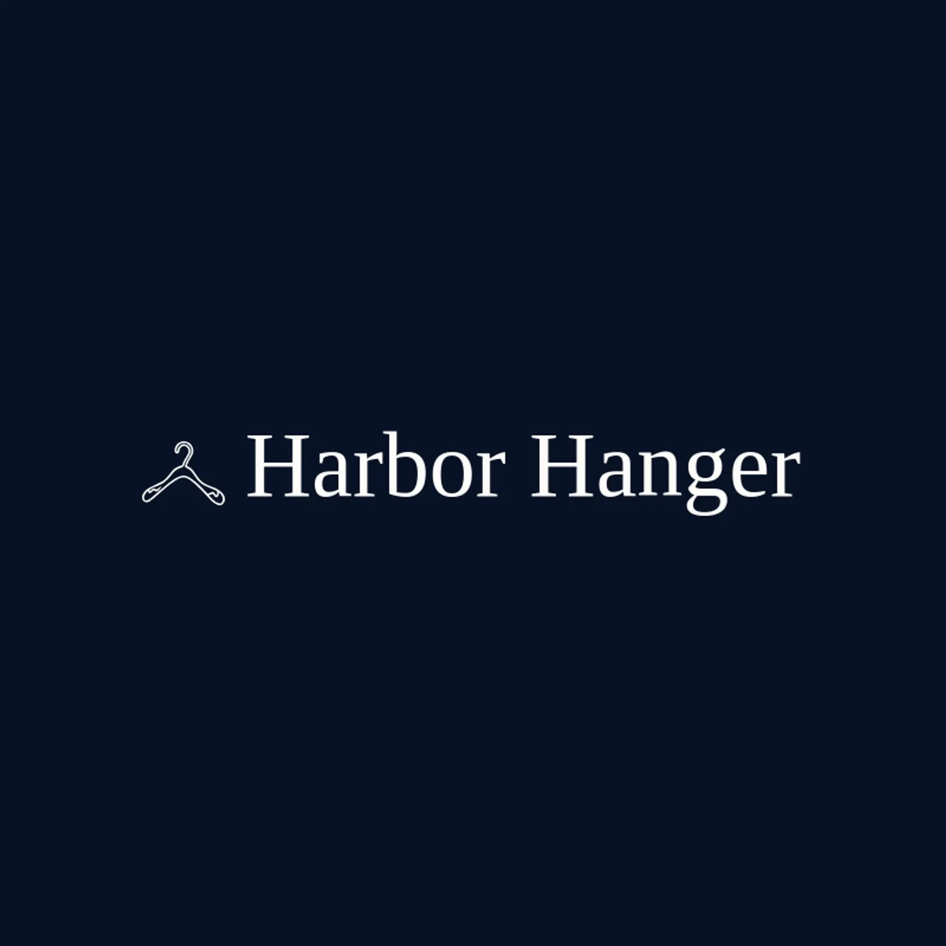 Harbor Hanger logo for clothes