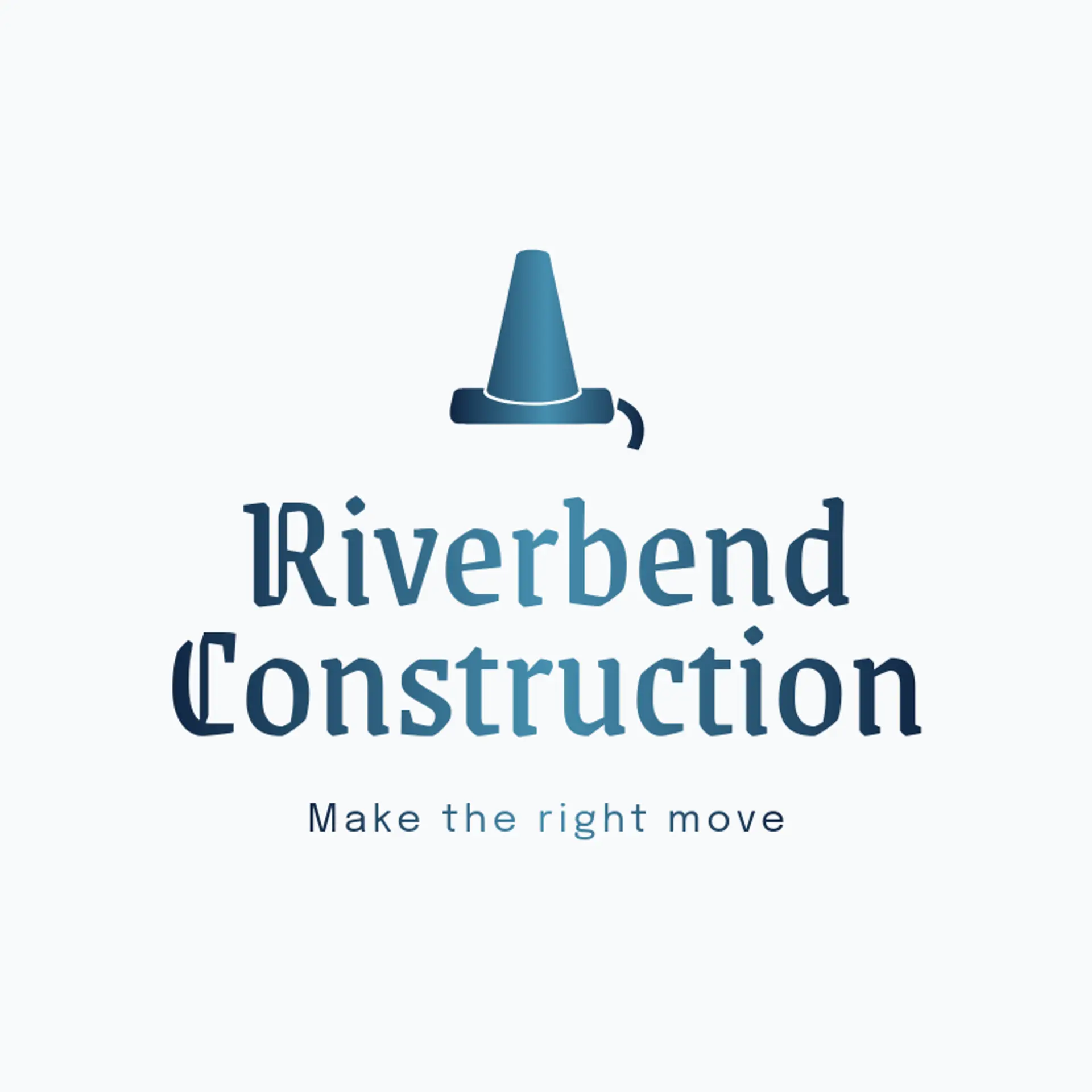 Riverbend Construction logo for construction company