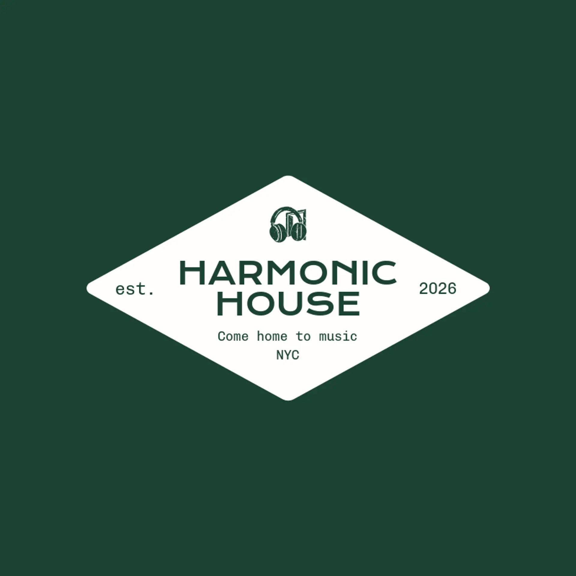 Harmonic House logo for headphones