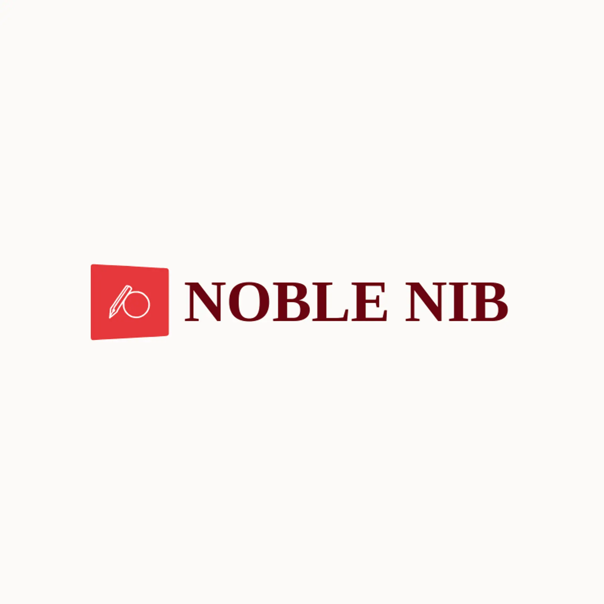 Noble Nib logo for graphic designer