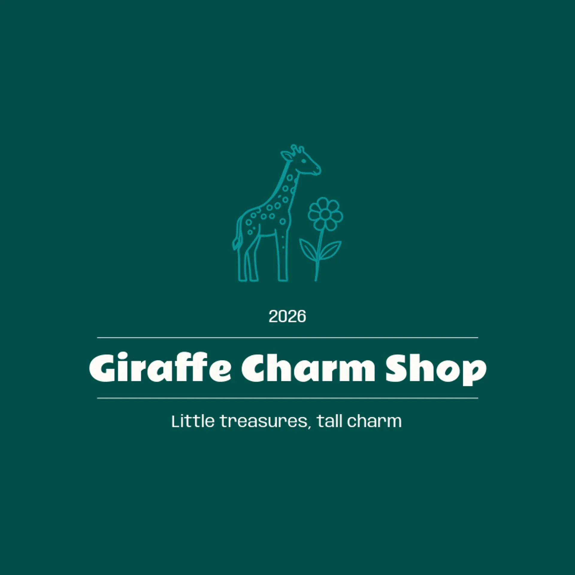 Giraffe Charm Shop logo for giraffe