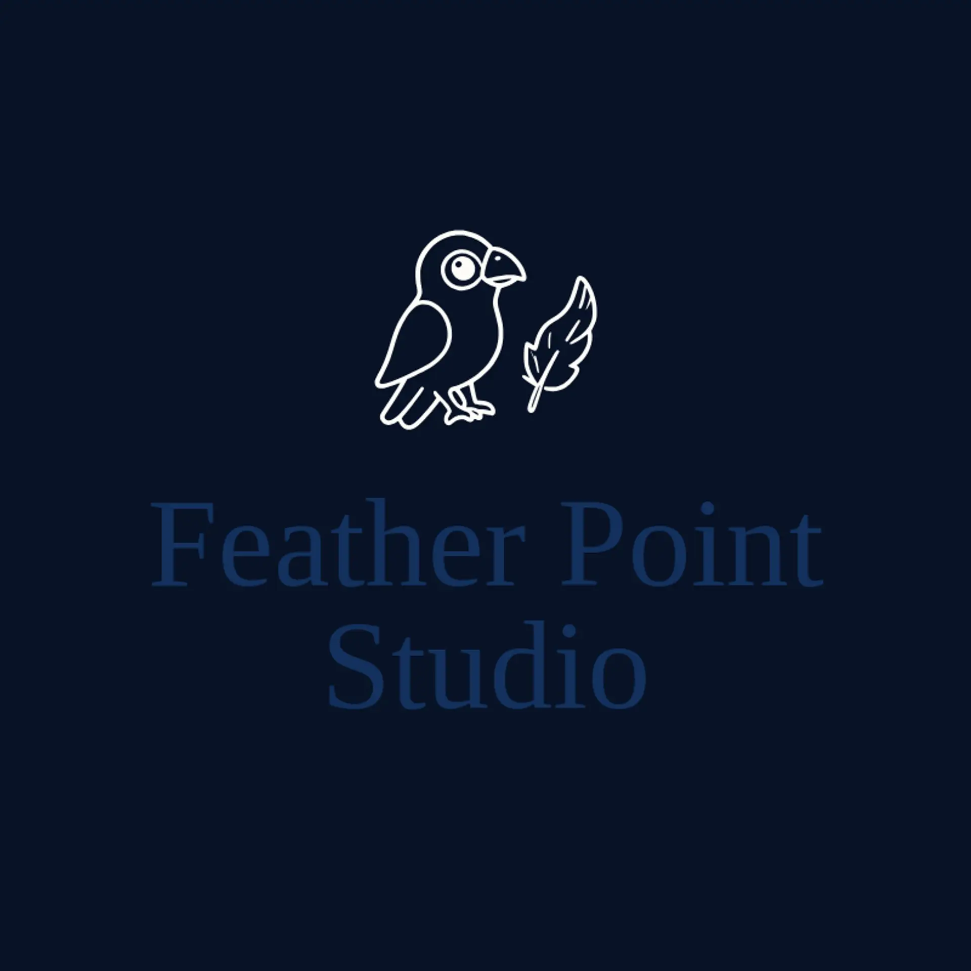 Feather Point Studio logo for hawk