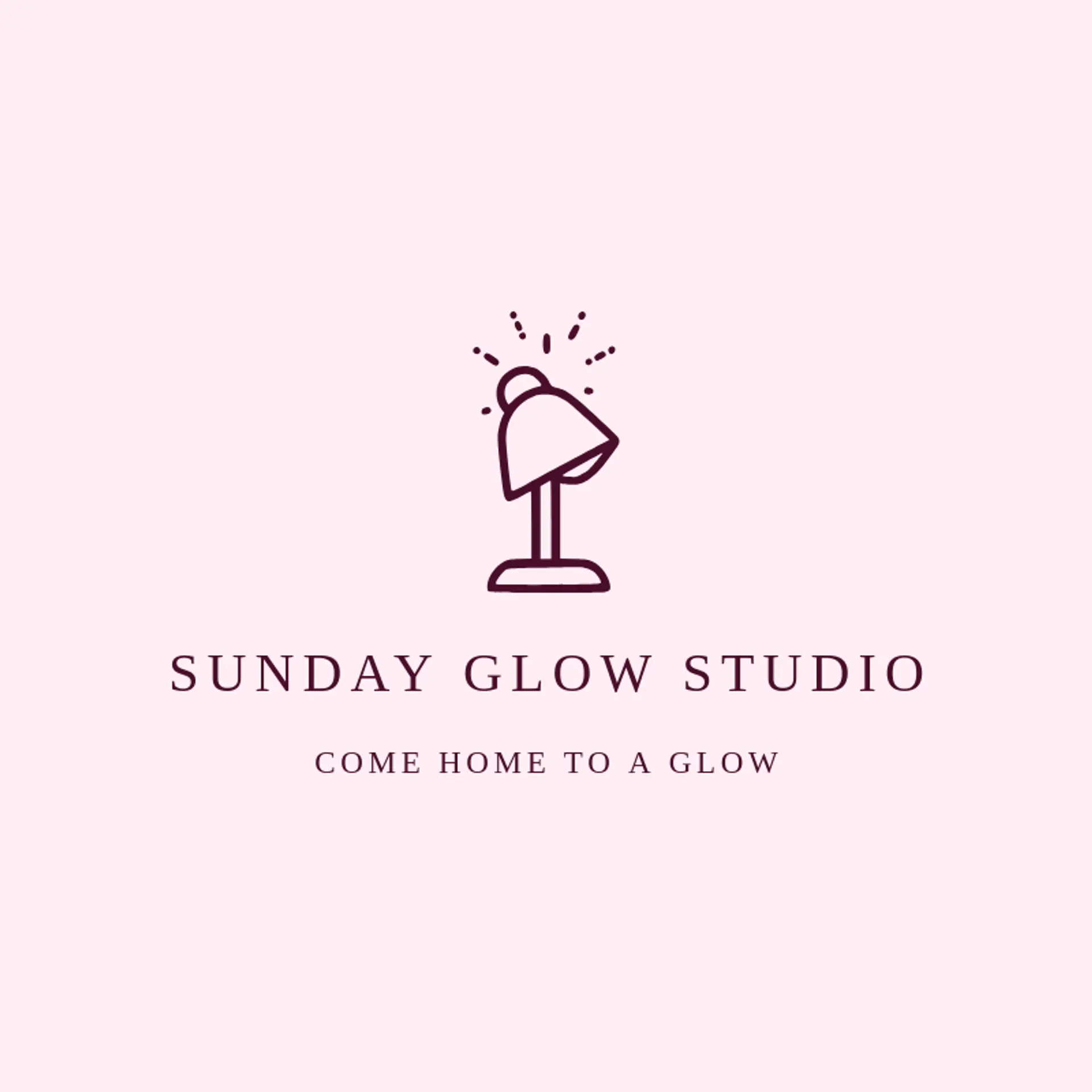 Sunday Glow Studio logo for lamp