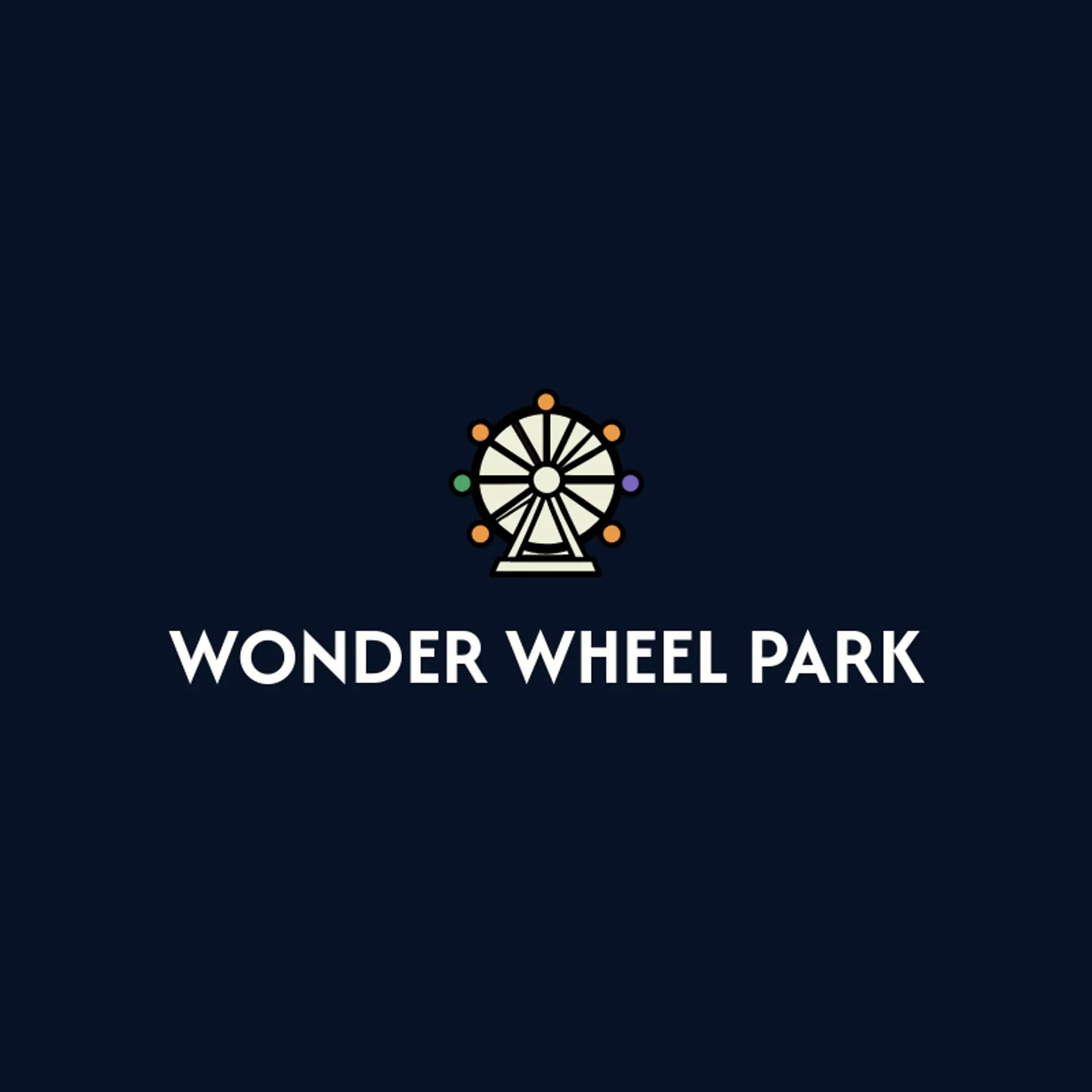 Wonder Wheel Park logo for theme park