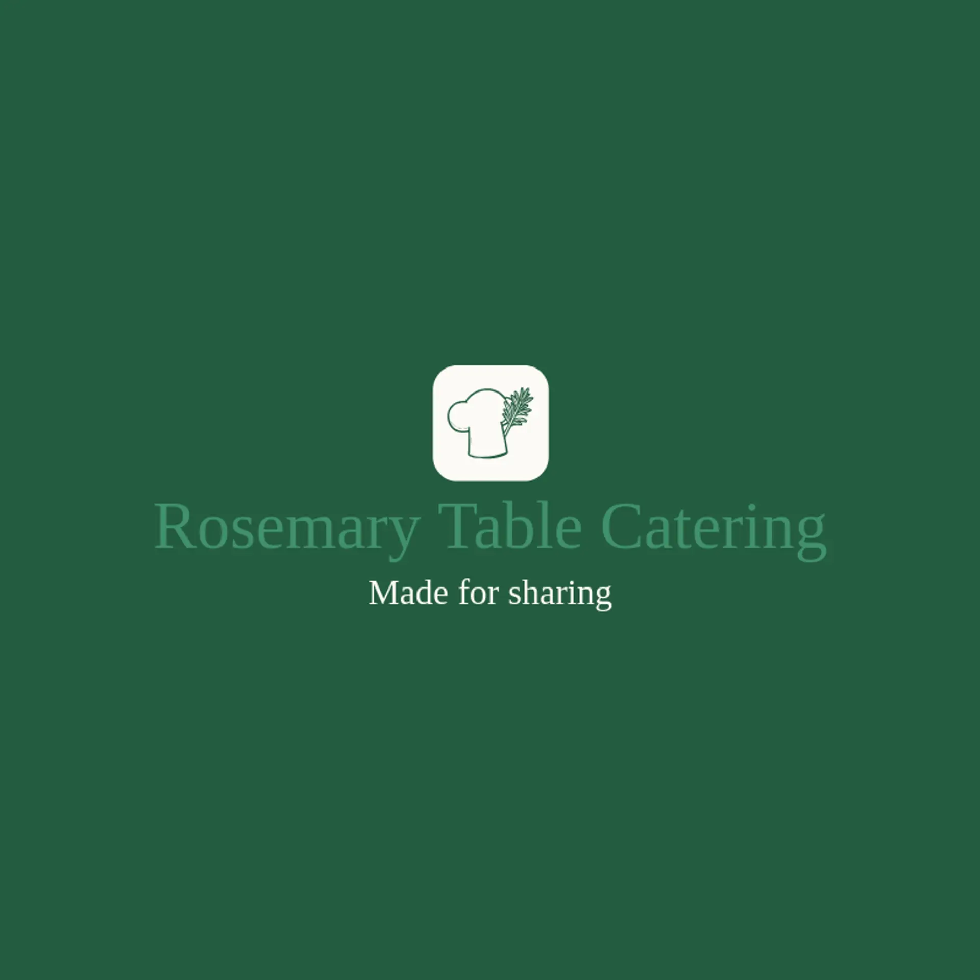Rosemary Table Catering logo for chef hat