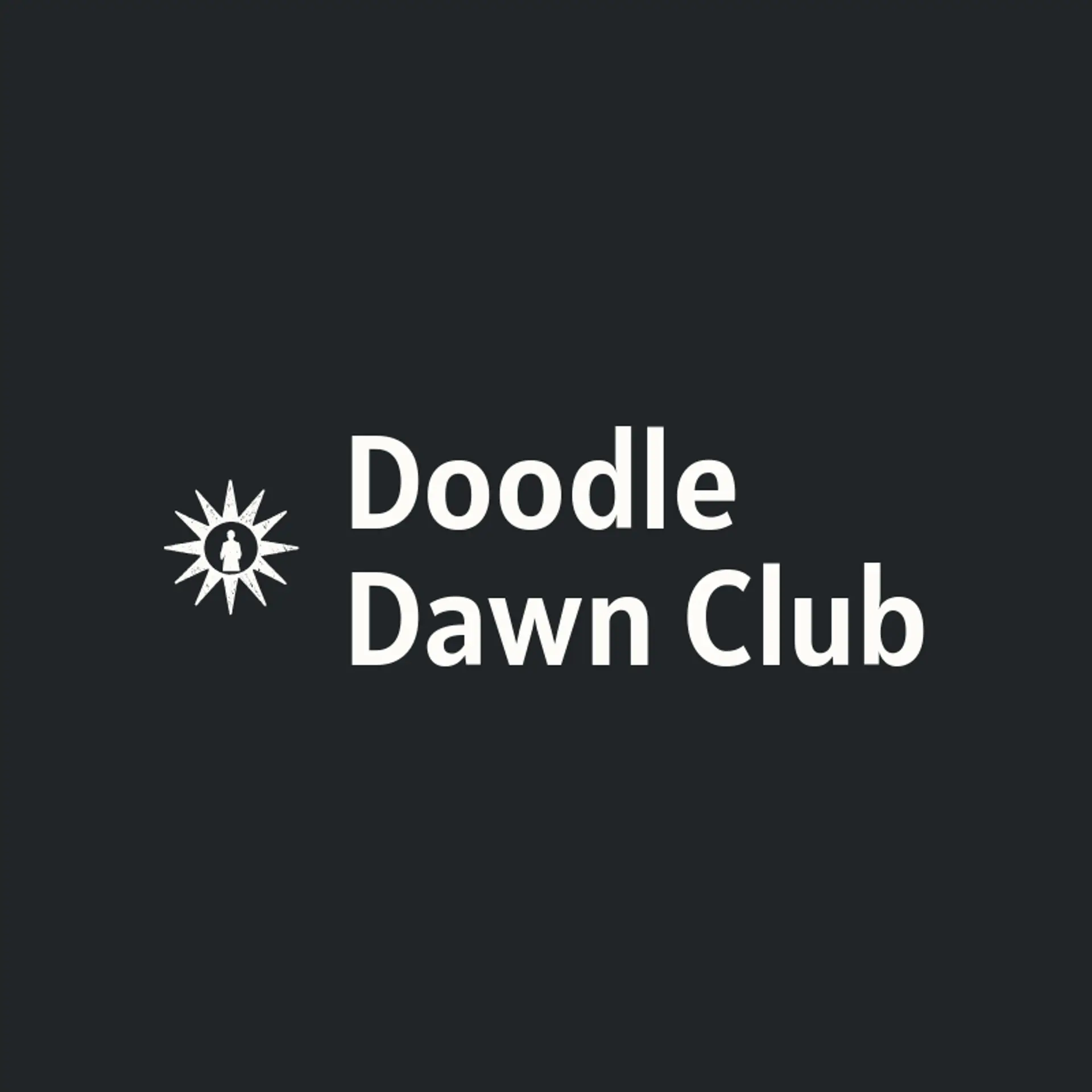 Doodle Dawn Club logo for character