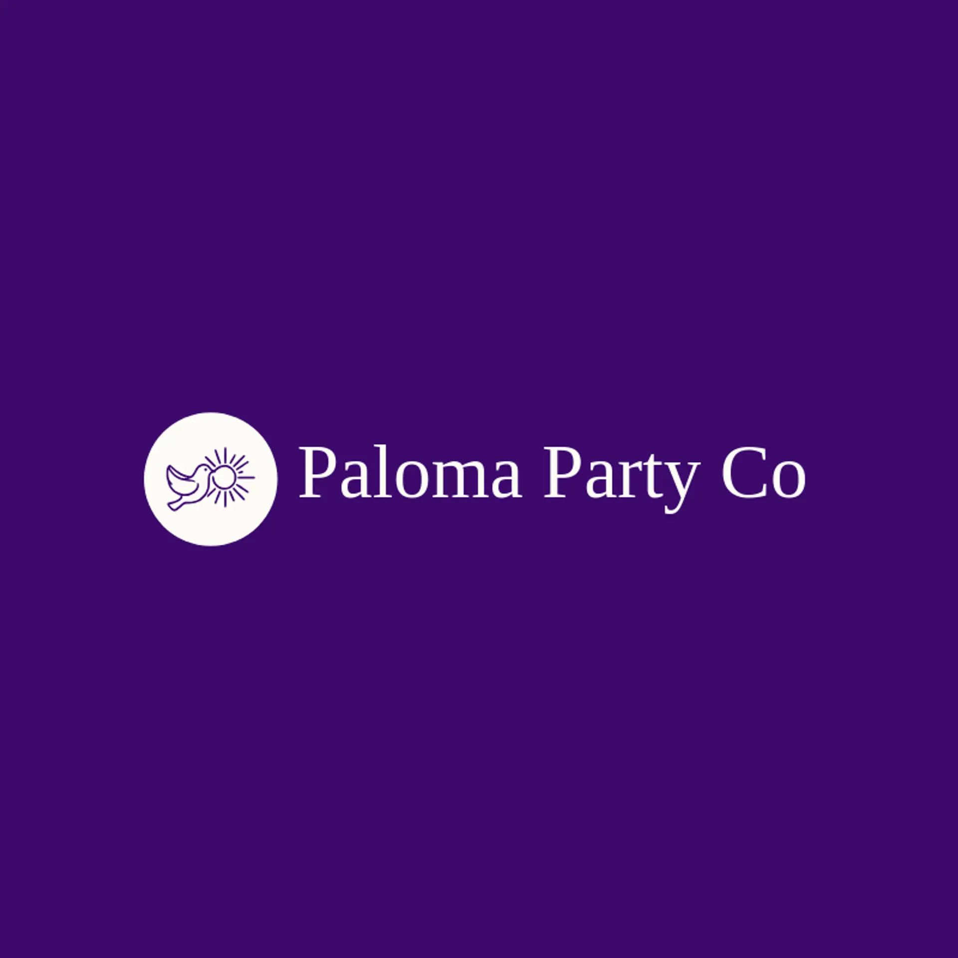 Paloma Party Co logo for fiesta