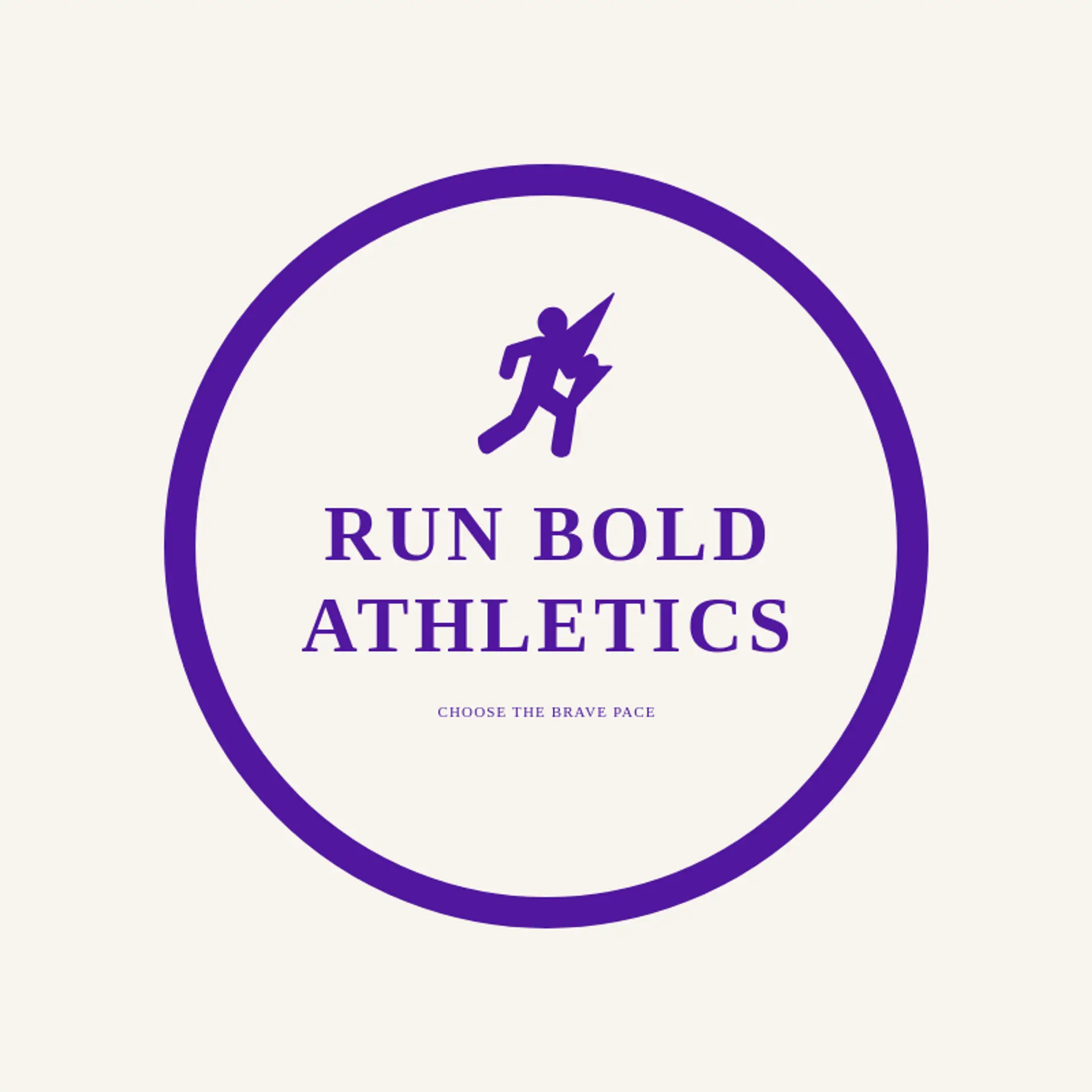Run Bold Athletics logo for runner