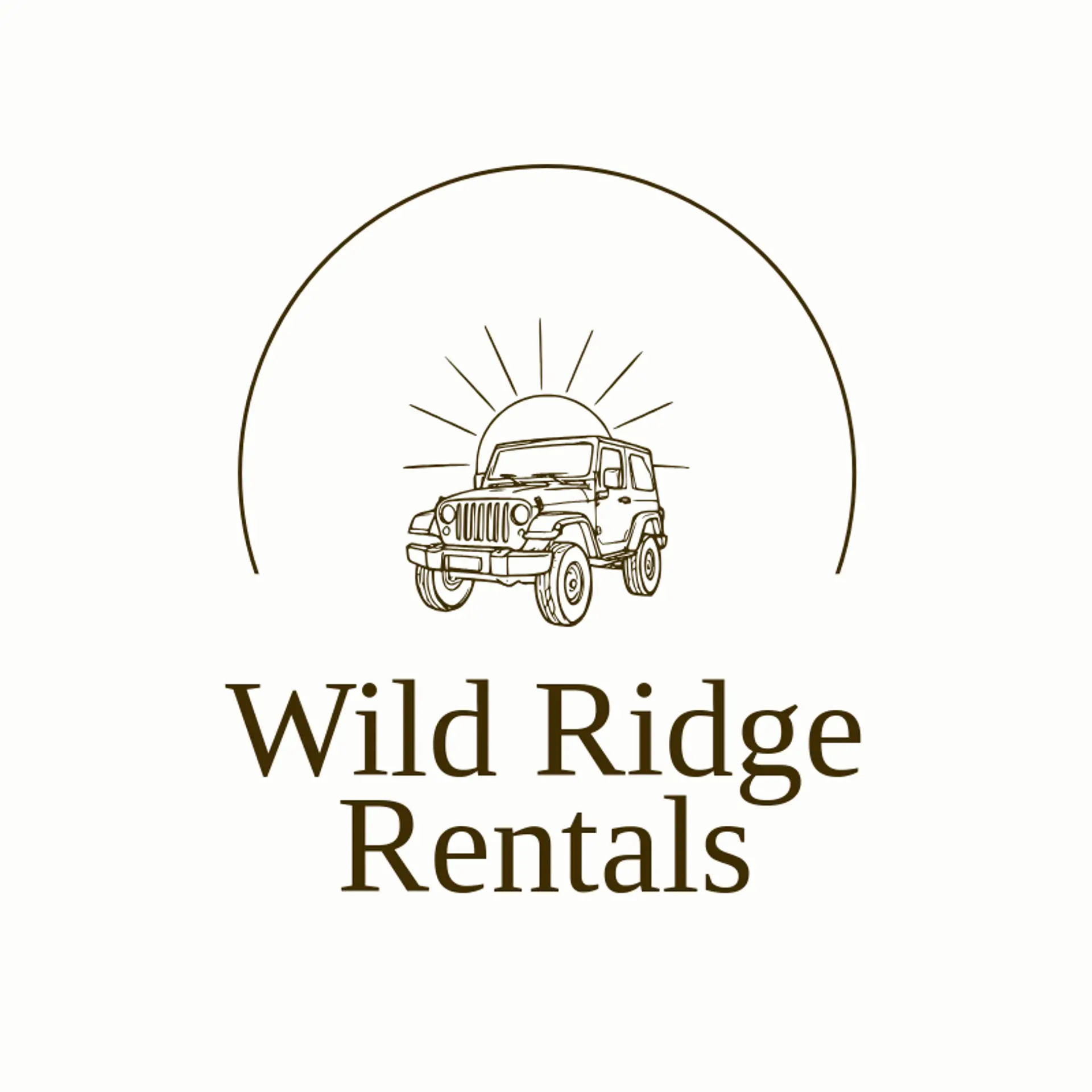 Wild Ridge Rentals logo for jeep