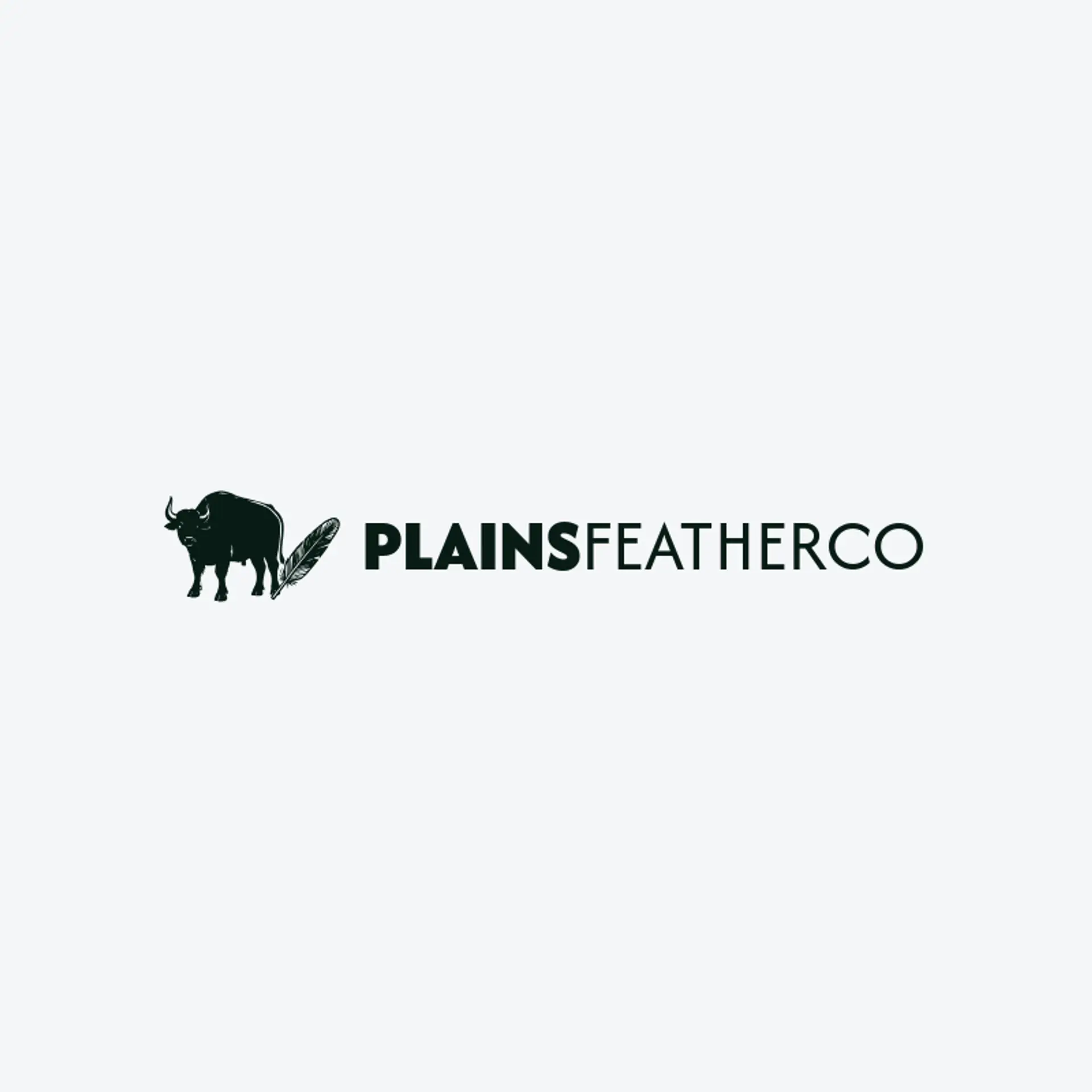 Plains Feather Co logo for buffalo