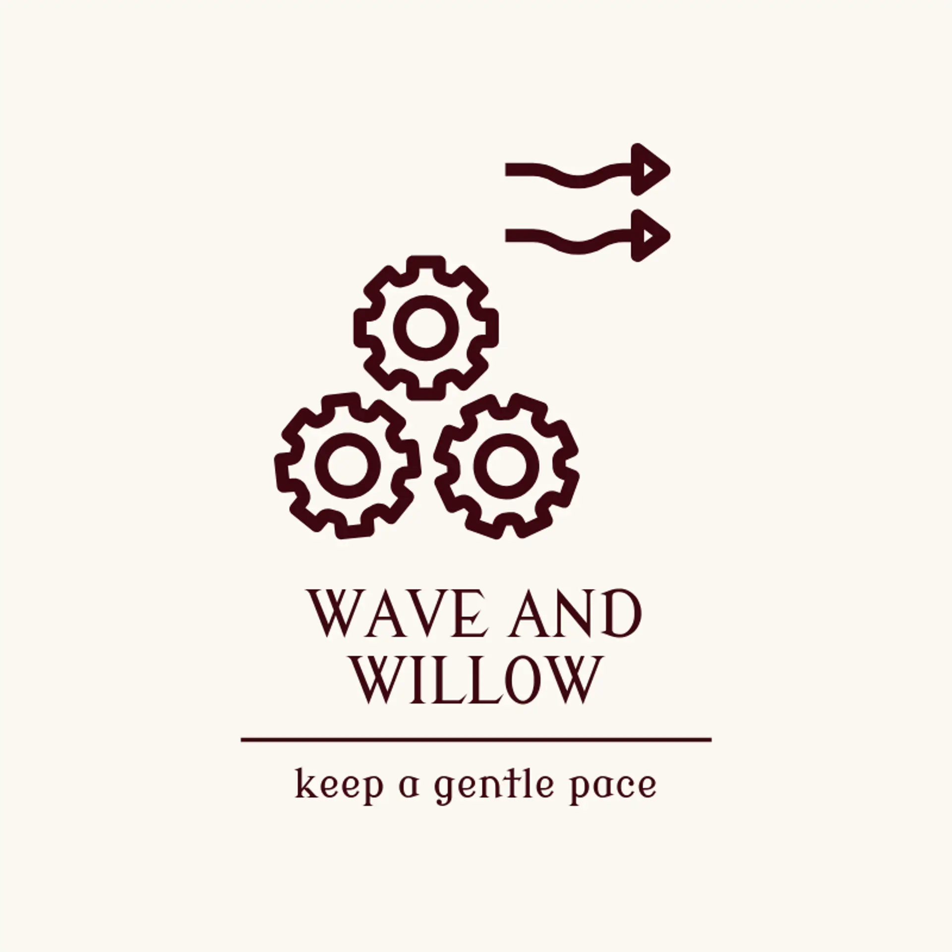 Wave and Willow logo for flow