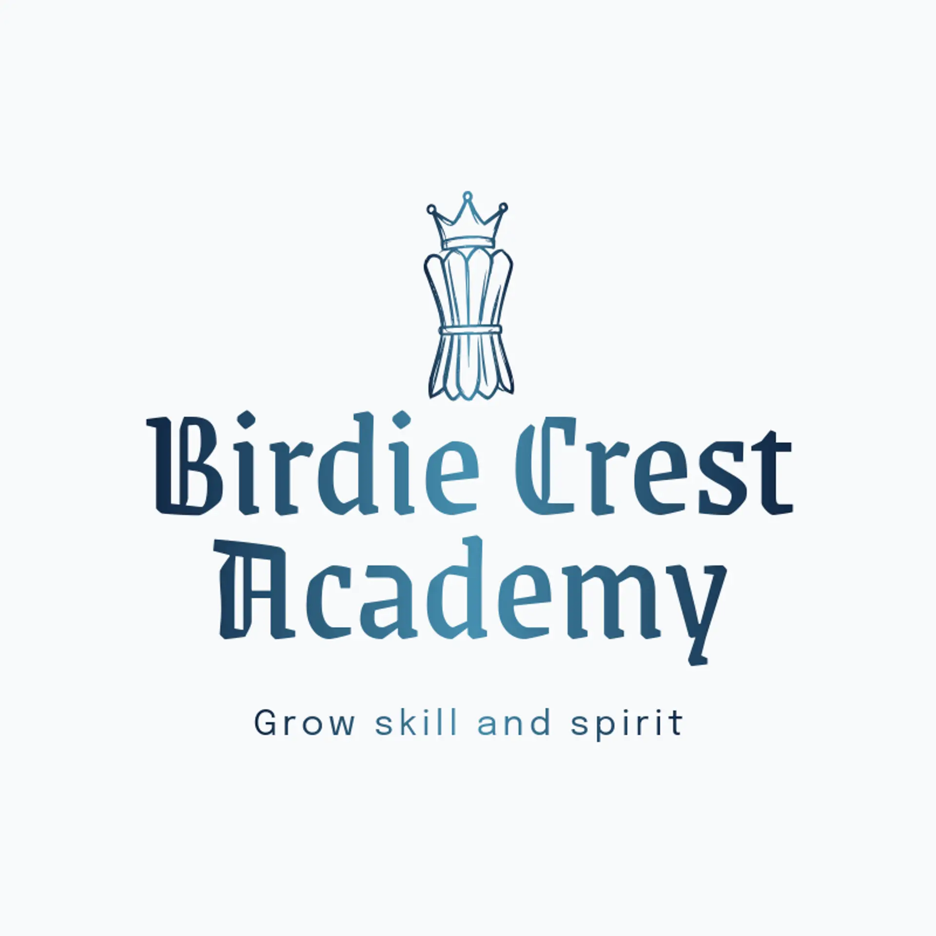 Birdie Crest Academy logo for badminton