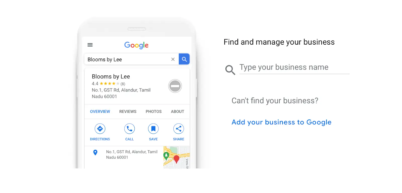Input your business details