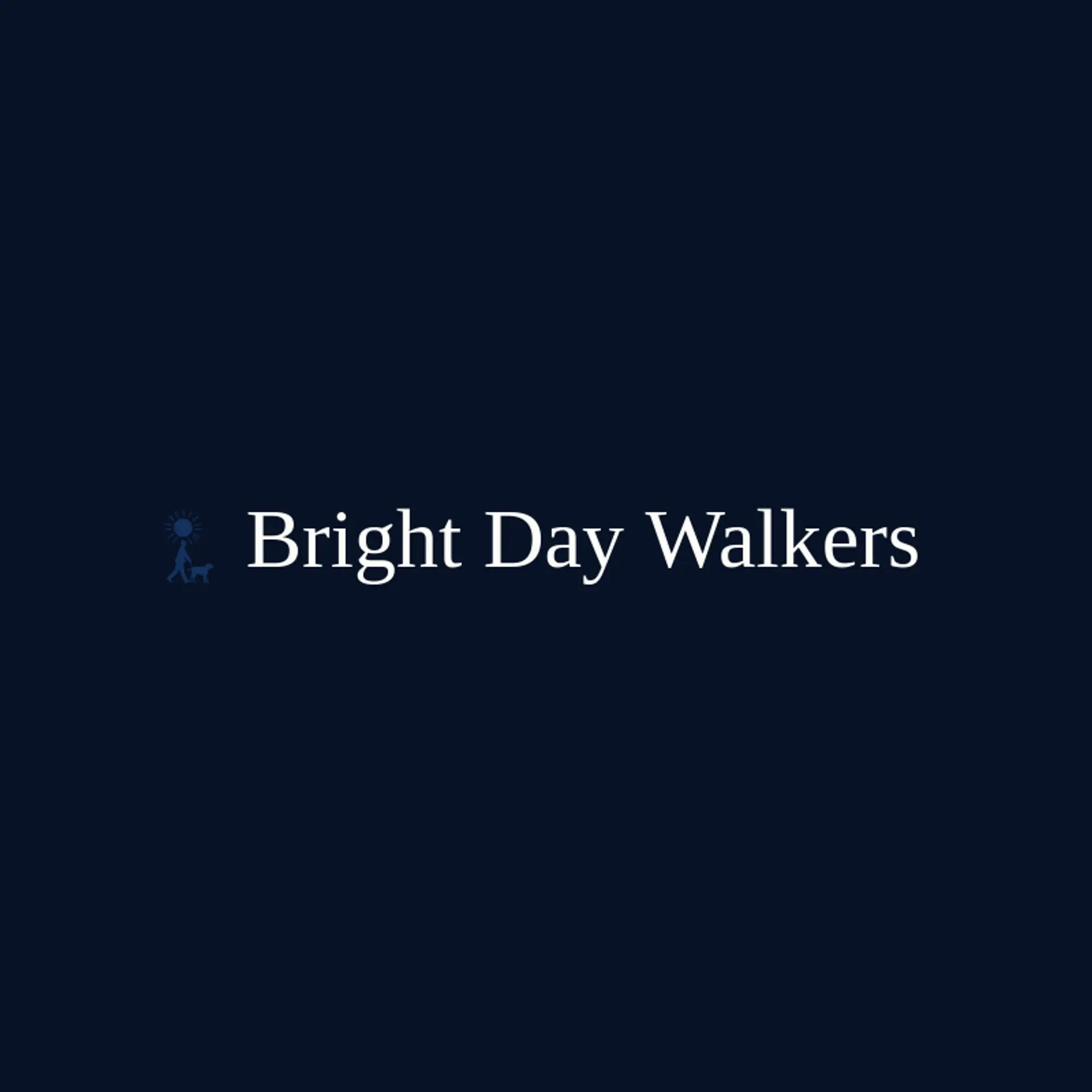 Bright Day Walkers logo for dog walking