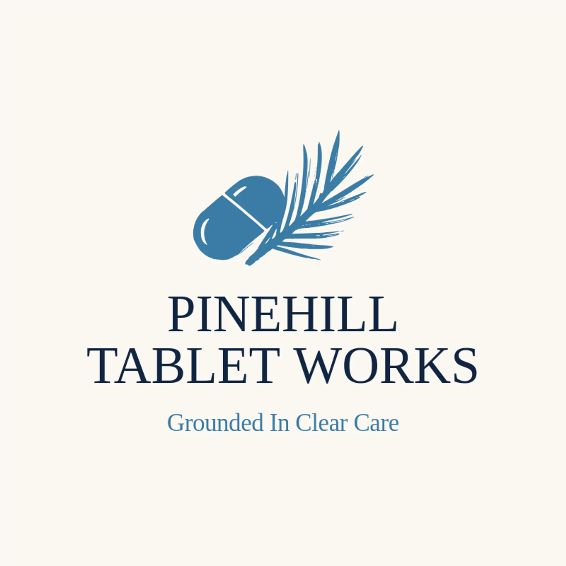 Pinehill Tablet Works logo for pill