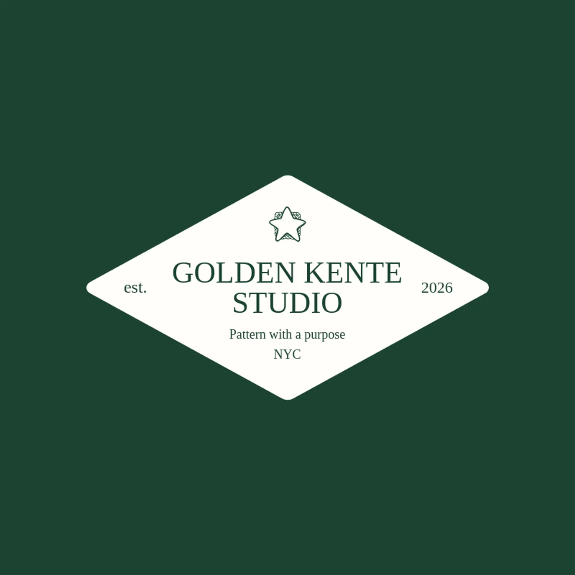 Golden Kente Studio logo for african