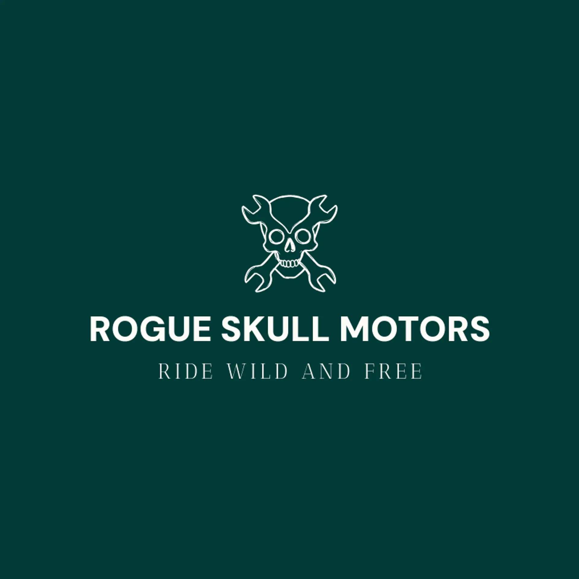 Rogue Skull Motors logo for skull
