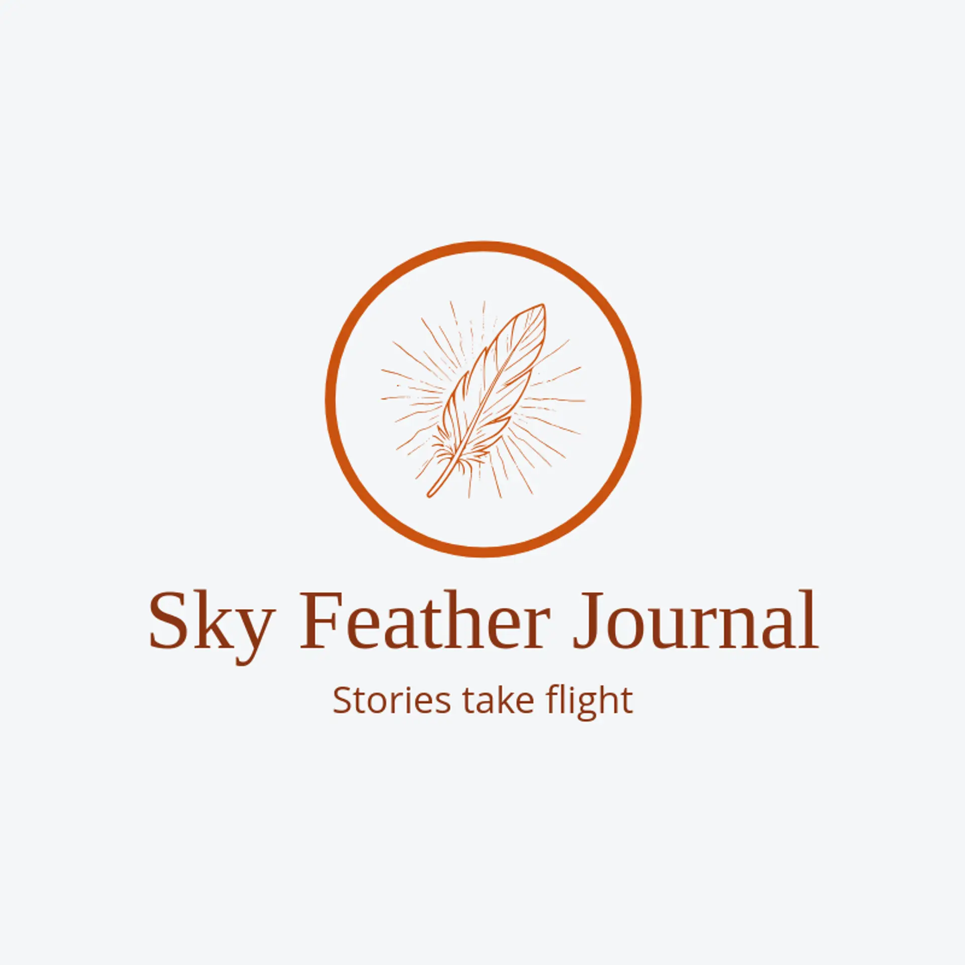 Sky Feather Journal logo for native american