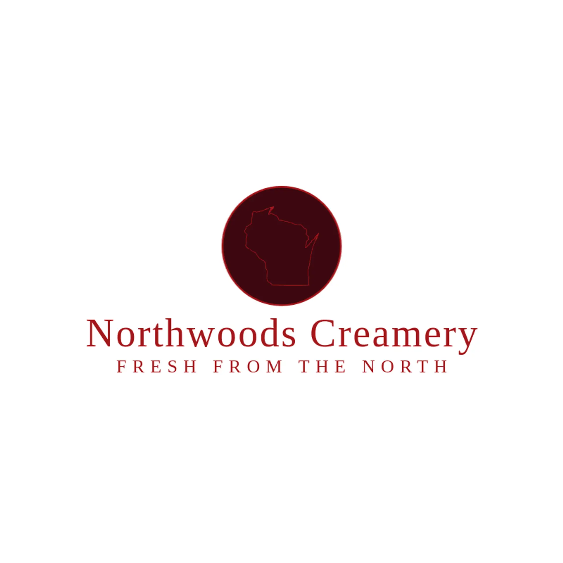 Northwoods Creamery logo for wisconsin