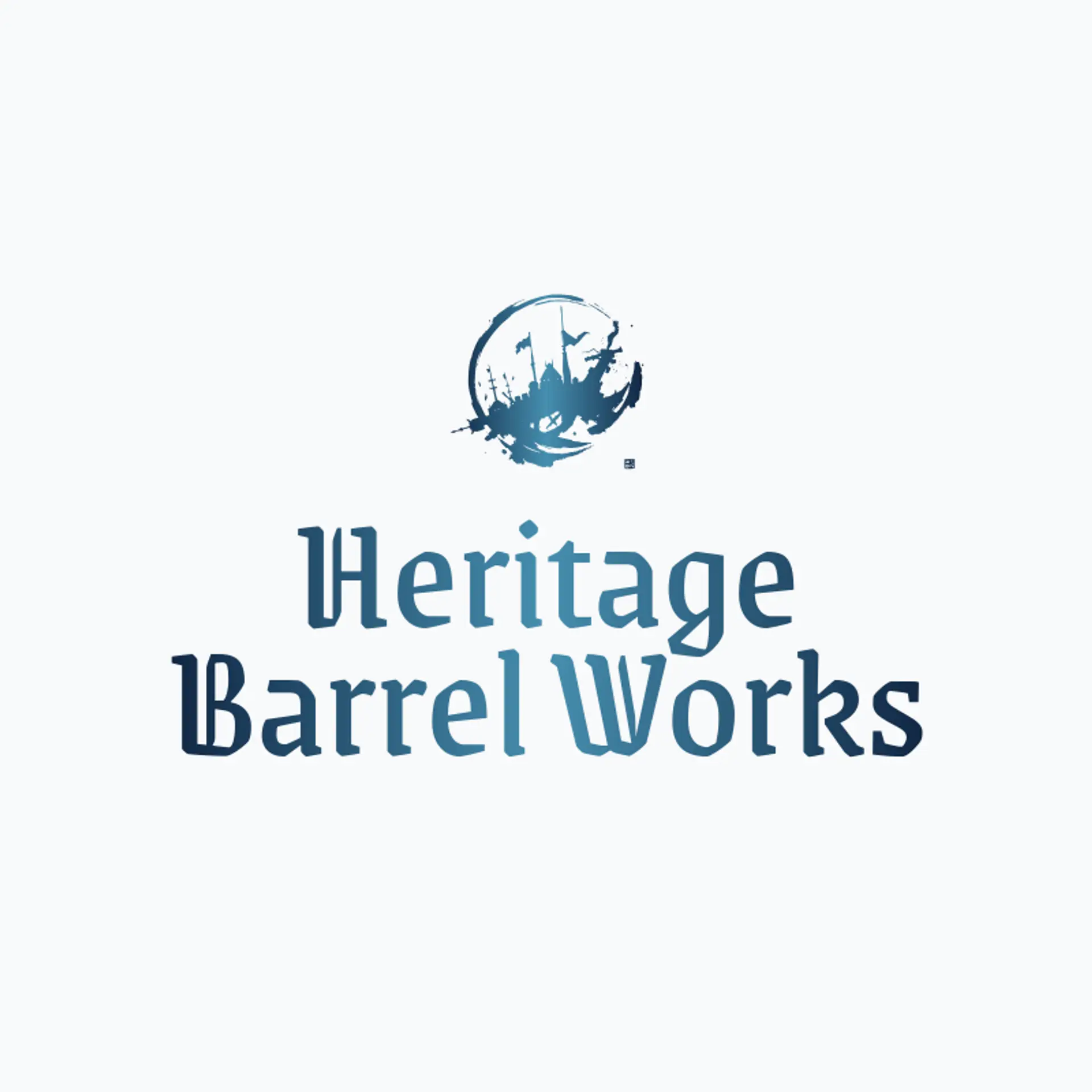 Heritage Barrel Works logo for cannon