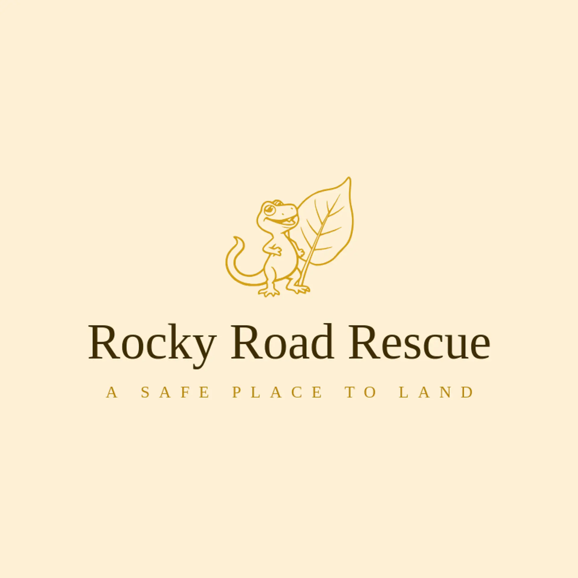 Rocky Road Rescue logo for lizard