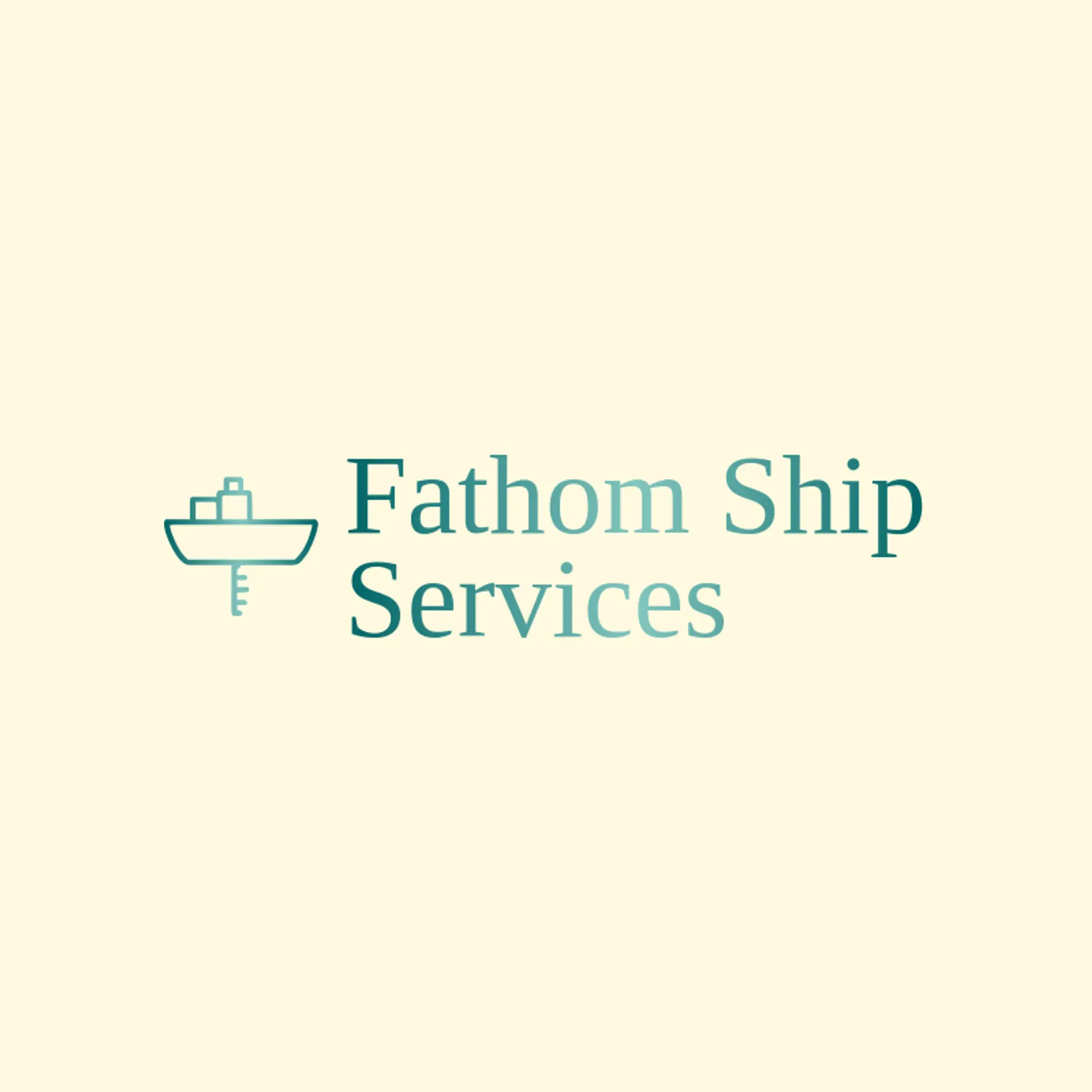 Fathom Ship Services logo for ship