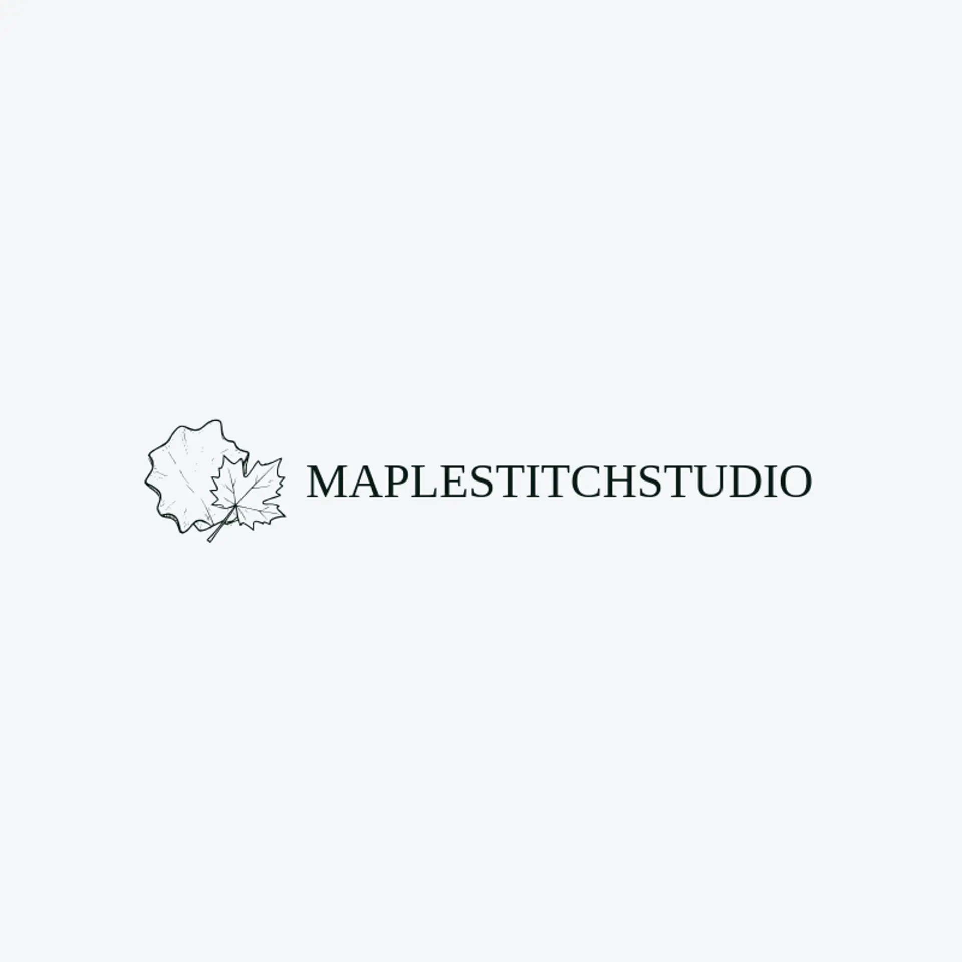 Maple Stitch Studio logo for leather