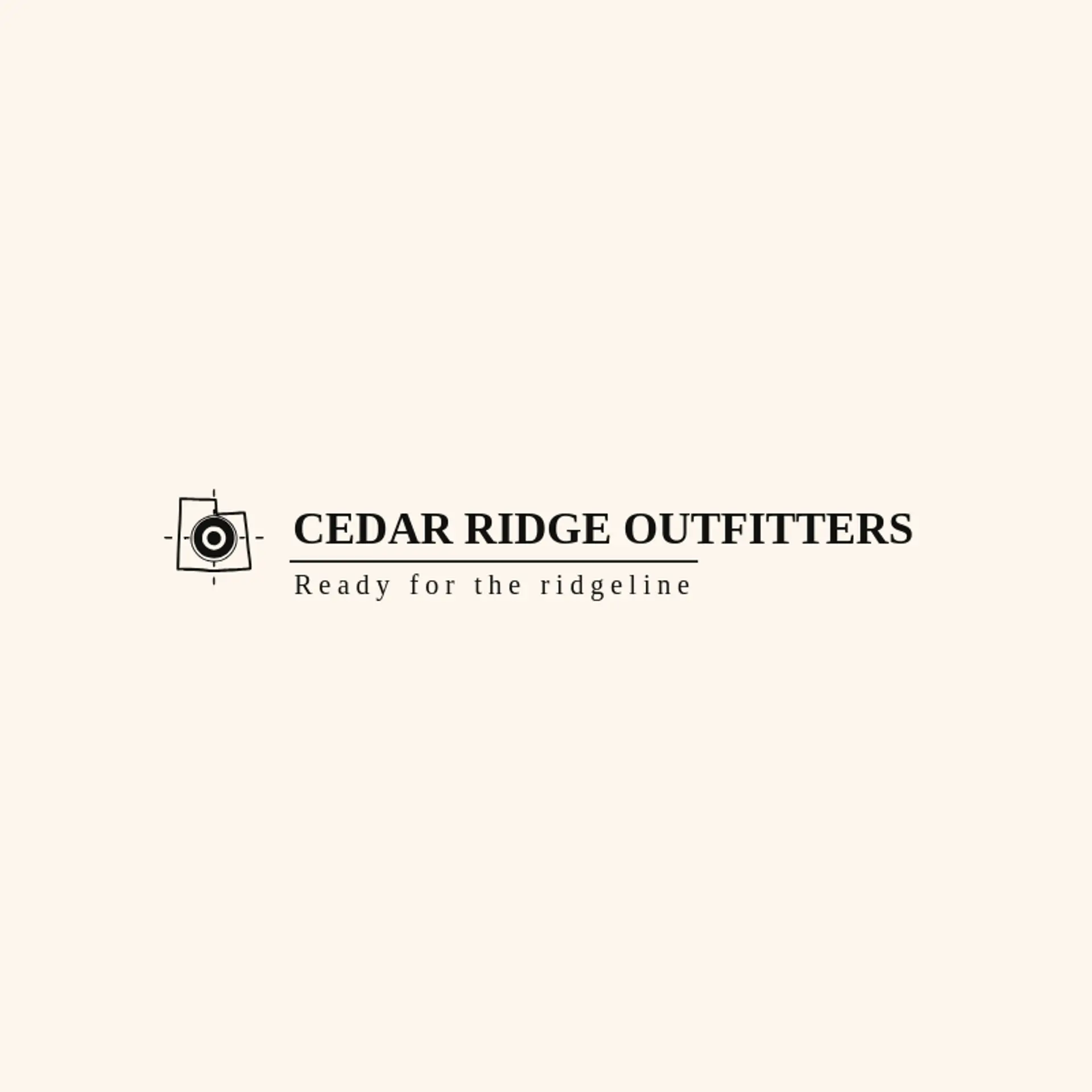 Cedar Ridge Outfitters logo for utah