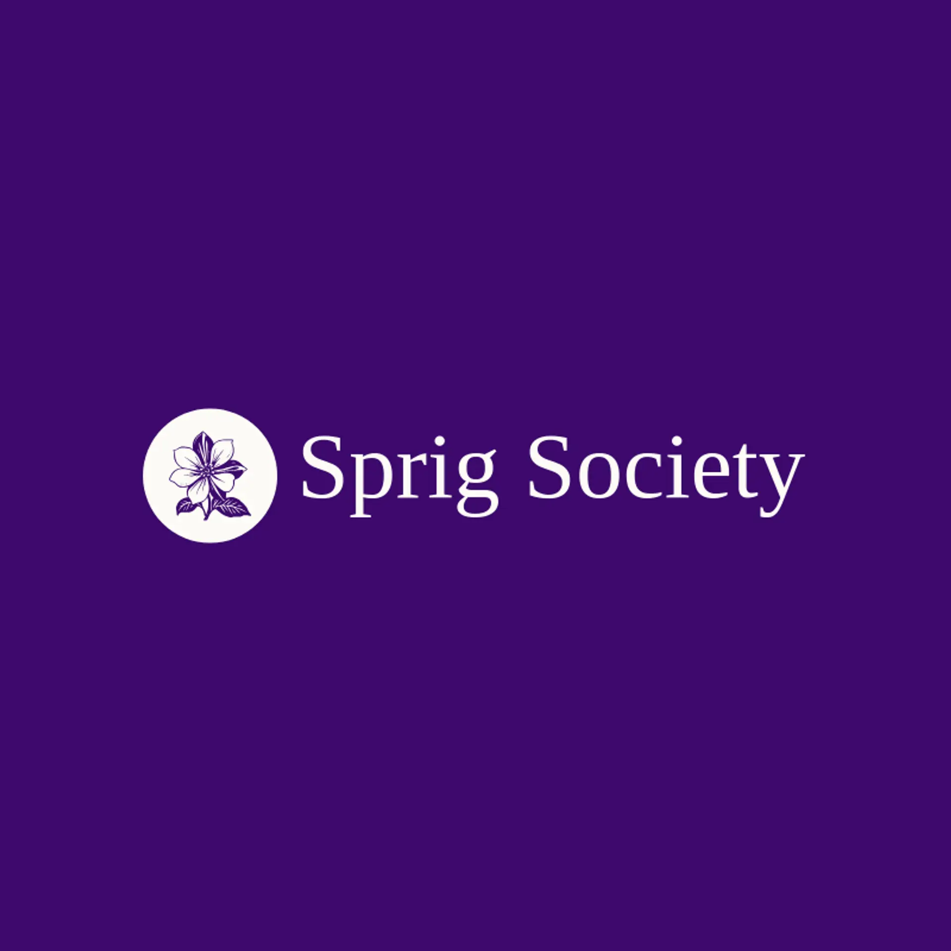 Sprig Society logo for bloom
